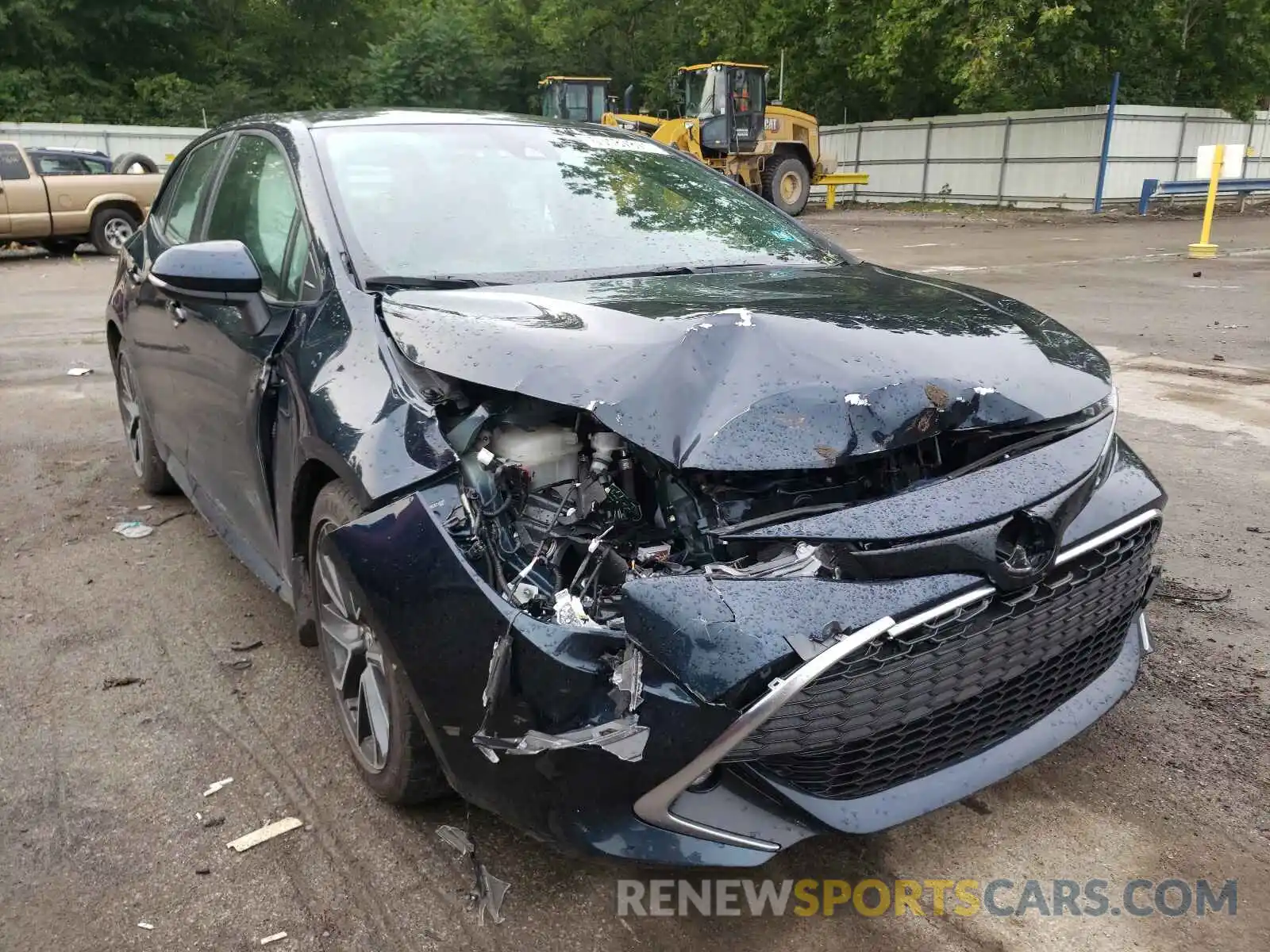 1 Photograph of a damaged car JTNK4RBE2K3042077 TOYOTA COROLLA 2019