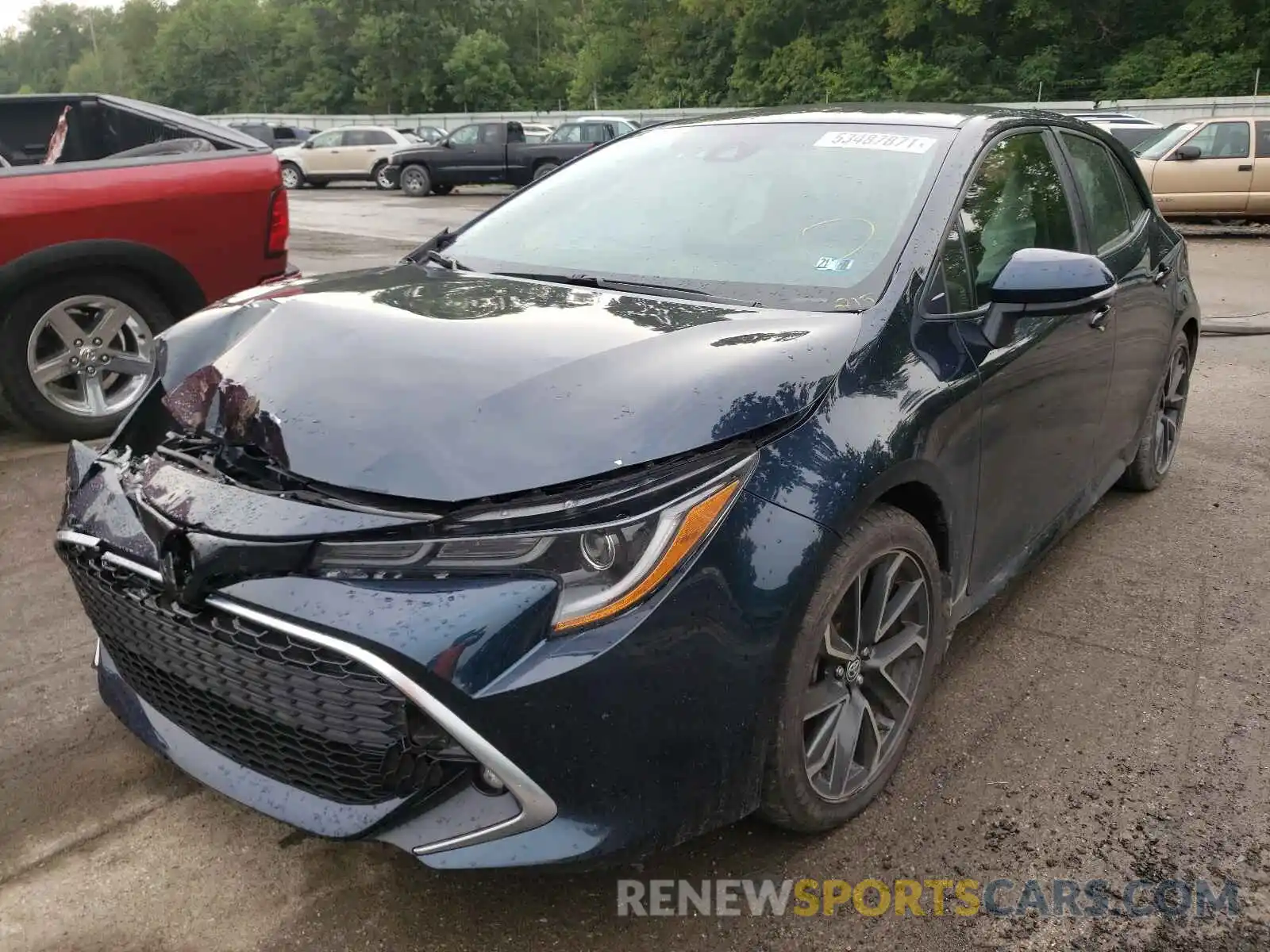 2 Photograph of a damaged car JTNK4RBE2K3042077 TOYOTA COROLLA 2019