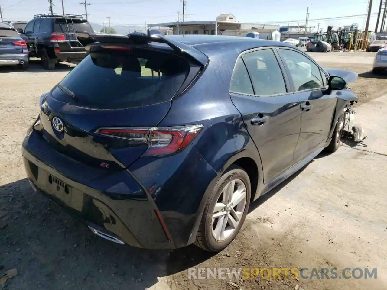 4 Photograph of a damaged car JTNK4RBE2K3043620 TOYOTA COROLLA 2019