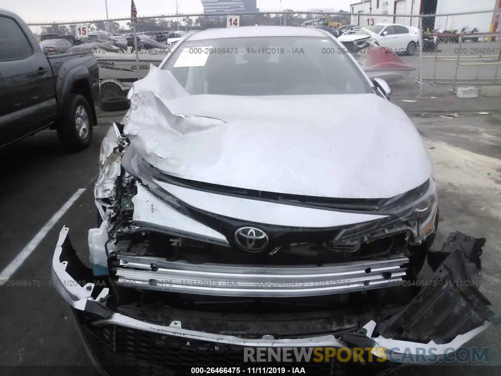 6 Photograph of a damaged car JTNK4RBE2K3043956 TOYOTA COROLLA 2019