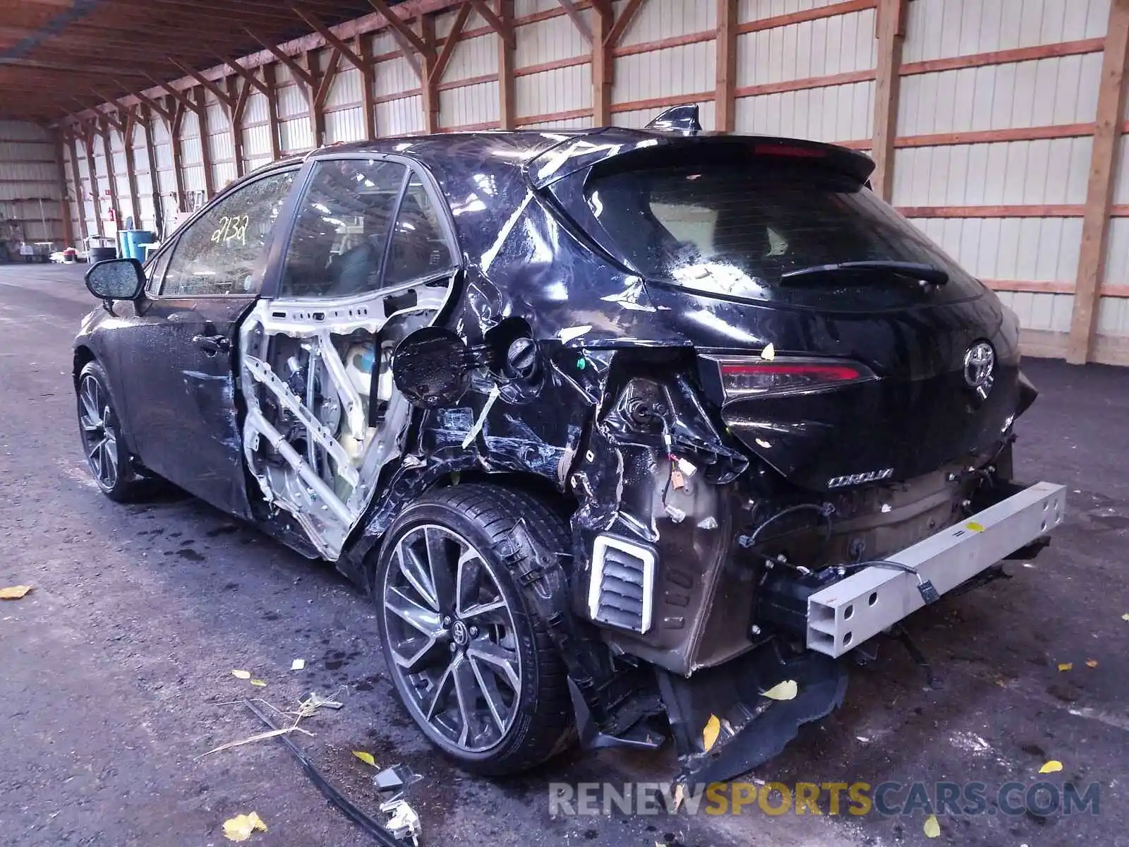 3 Photograph of a damaged car JTNK4RBE2K3045206 TOYOTA COROLLA 2019