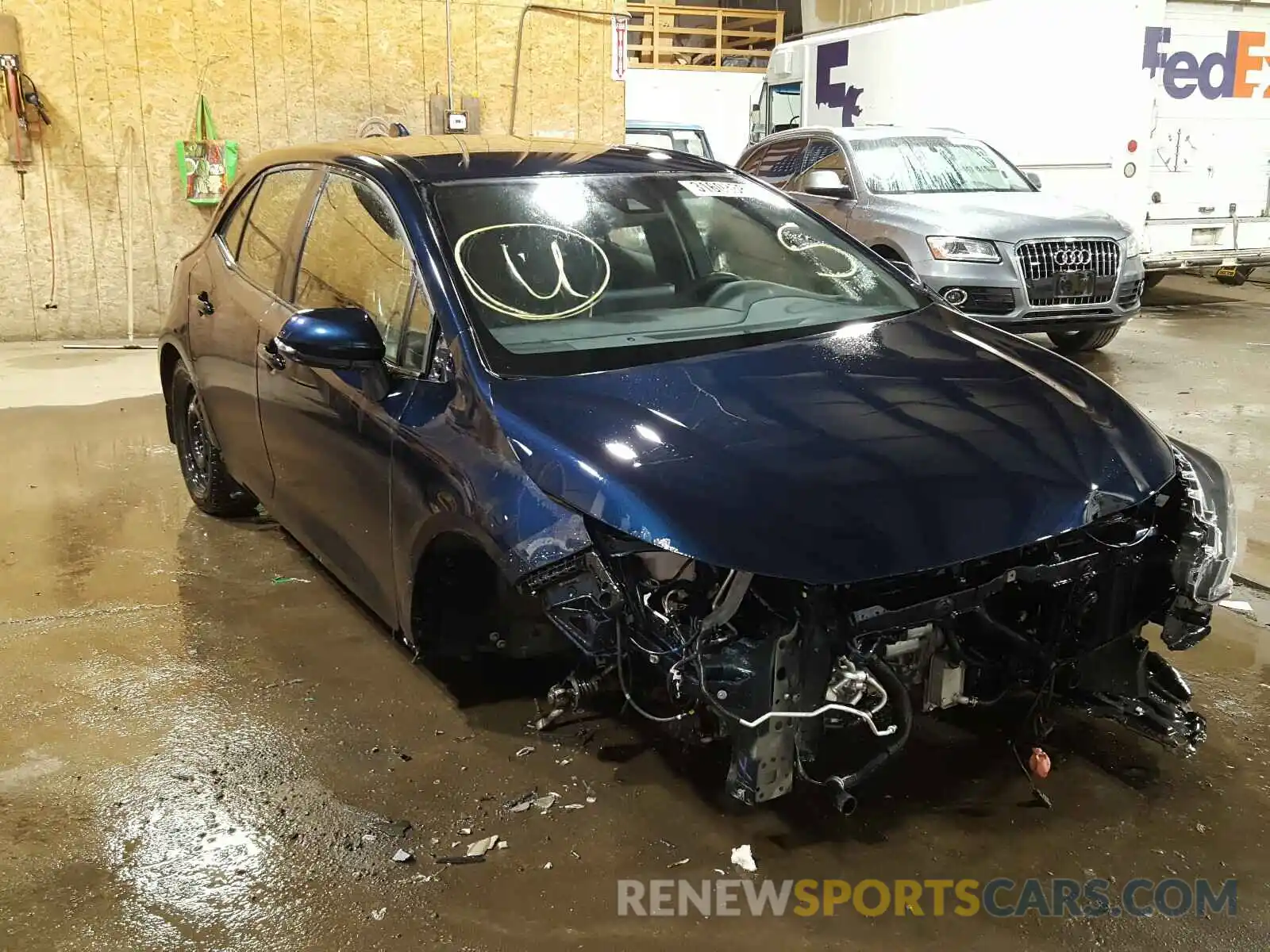 1 Photograph of a damaged car JTNK4RBE2K3045853 TOYOTA COROLLA 2019