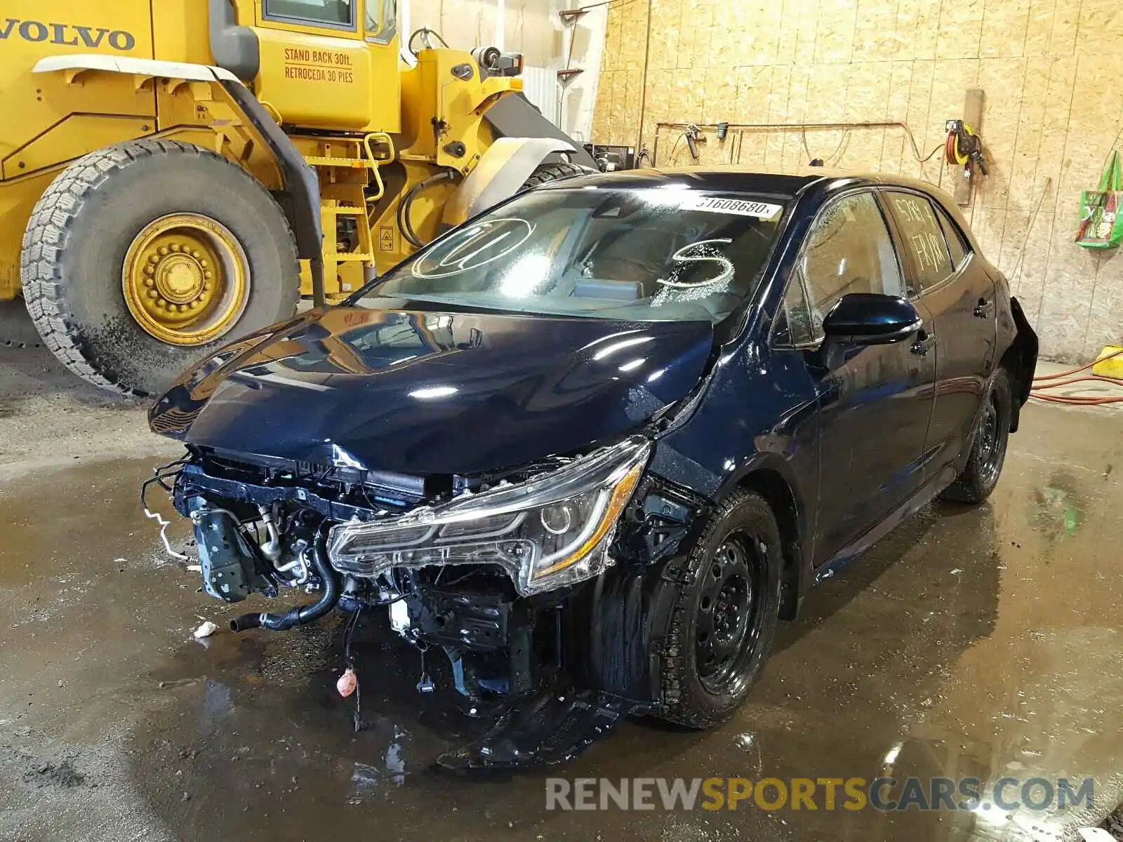 2 Photograph of a damaged car JTNK4RBE2K3045853 TOYOTA COROLLA 2019