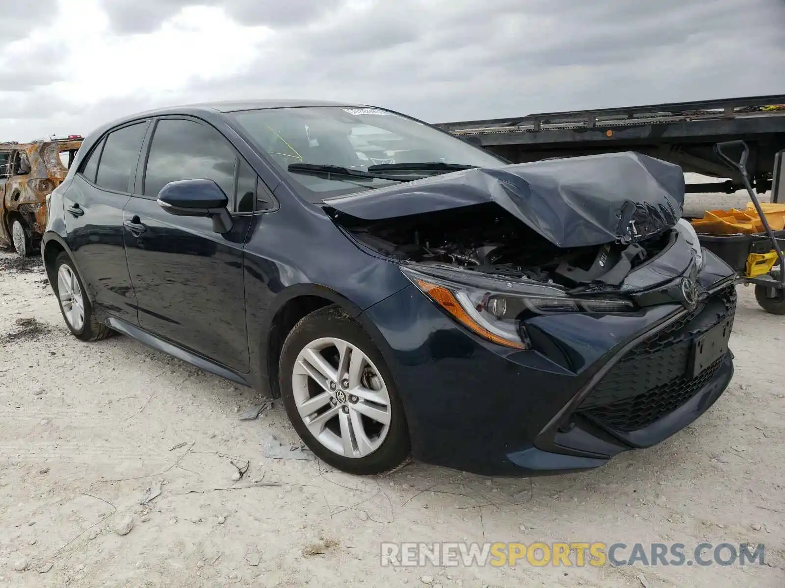 1 Photograph of a damaged car JTNK4RBE2K3046209 TOYOTA COROLLA 2019