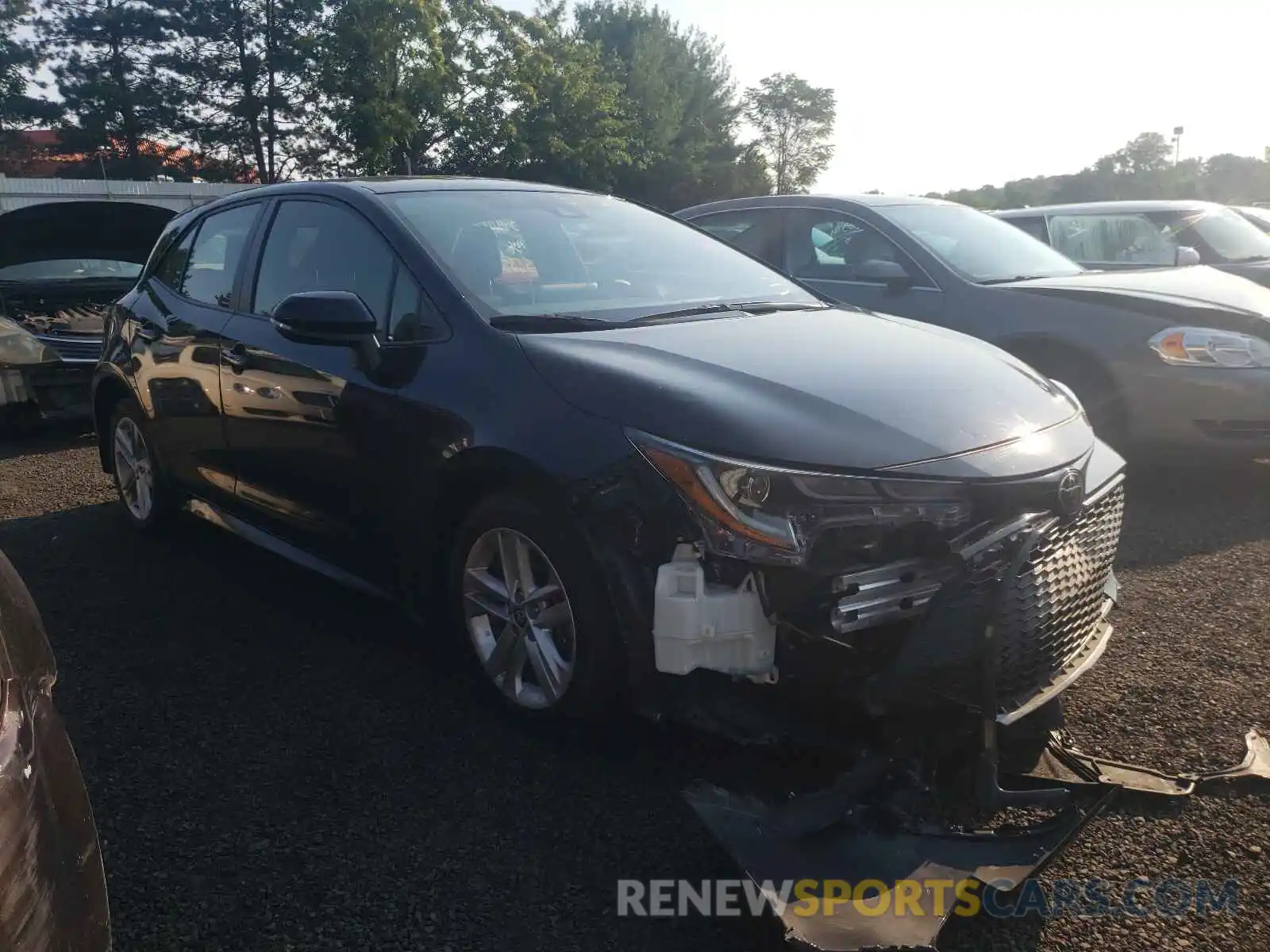 1 Photograph of a damaged car JTNK4RBE2K3047327 TOYOTA COROLLA 2019