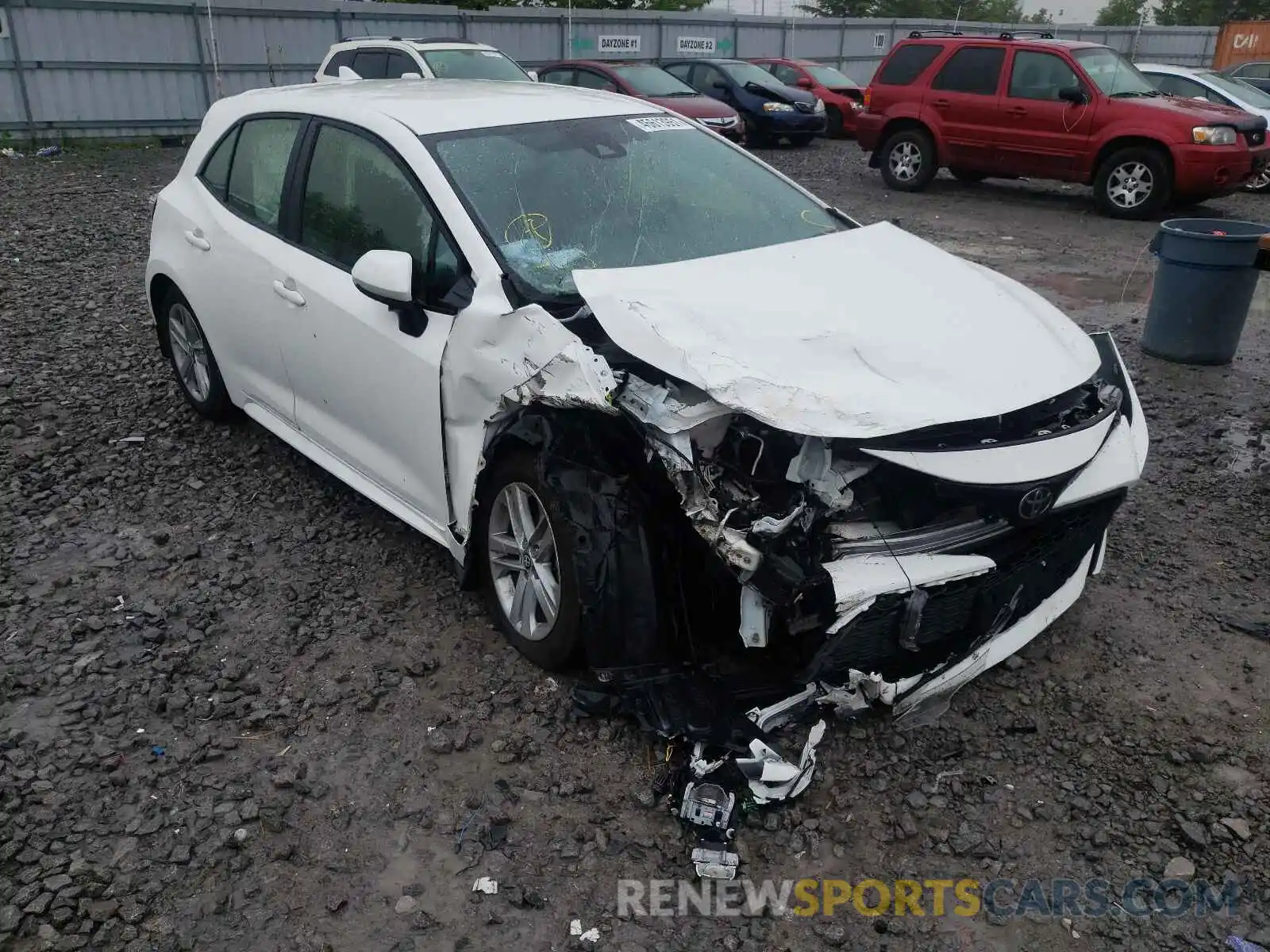 1 Photograph of a damaged car JTNK4RBE2K3048168 TOYOTA COROLLA 2019