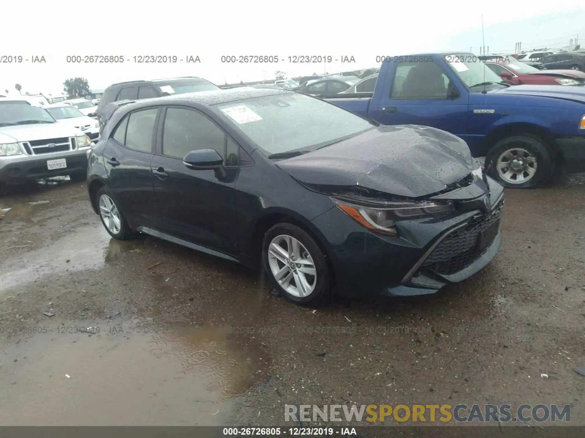 1 Photograph of a damaged car JTNK4RBE2K3048235 TOYOTA COROLLA 2019