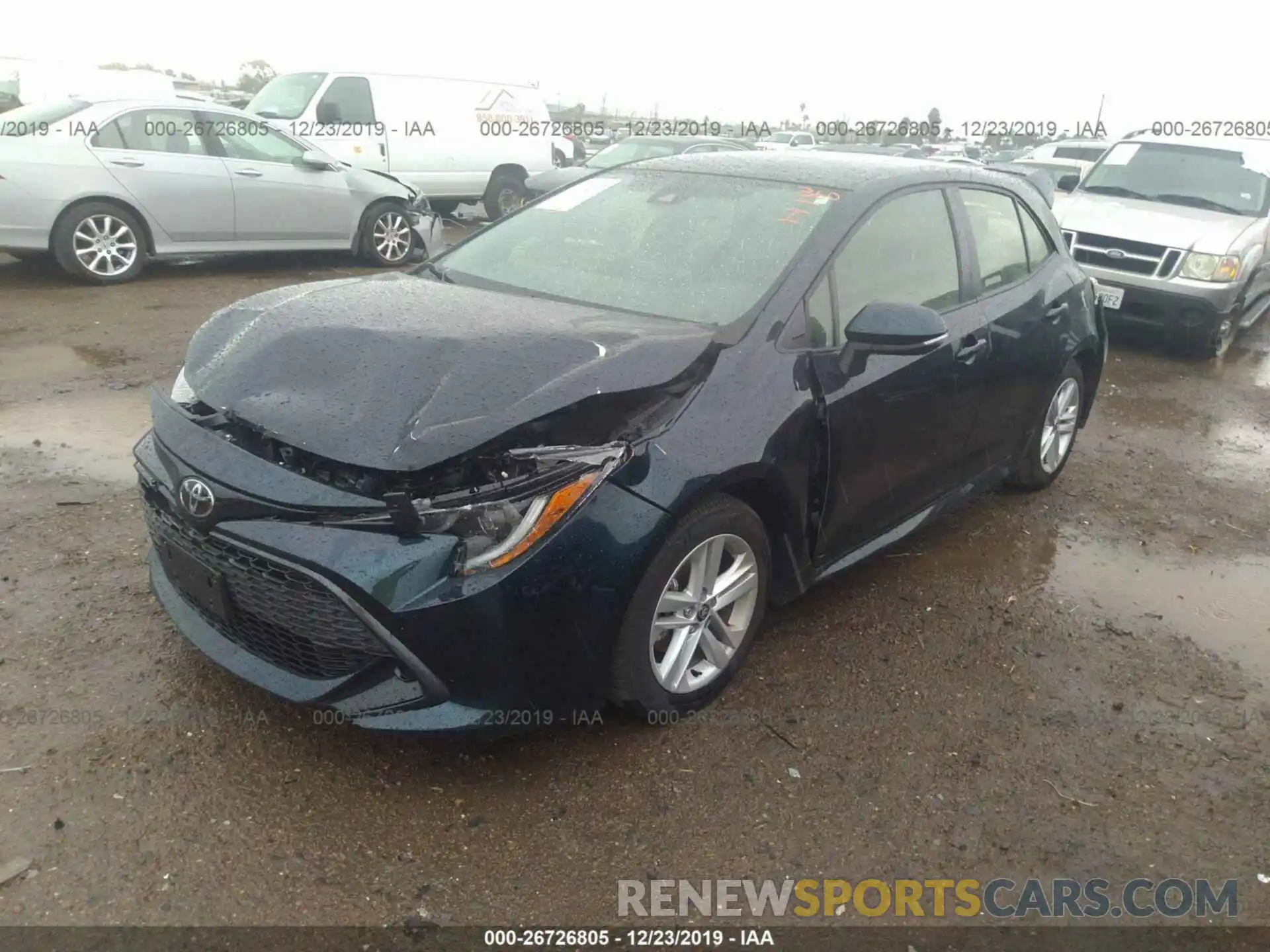 2 Photograph of a damaged car JTNK4RBE2K3048235 TOYOTA COROLLA 2019