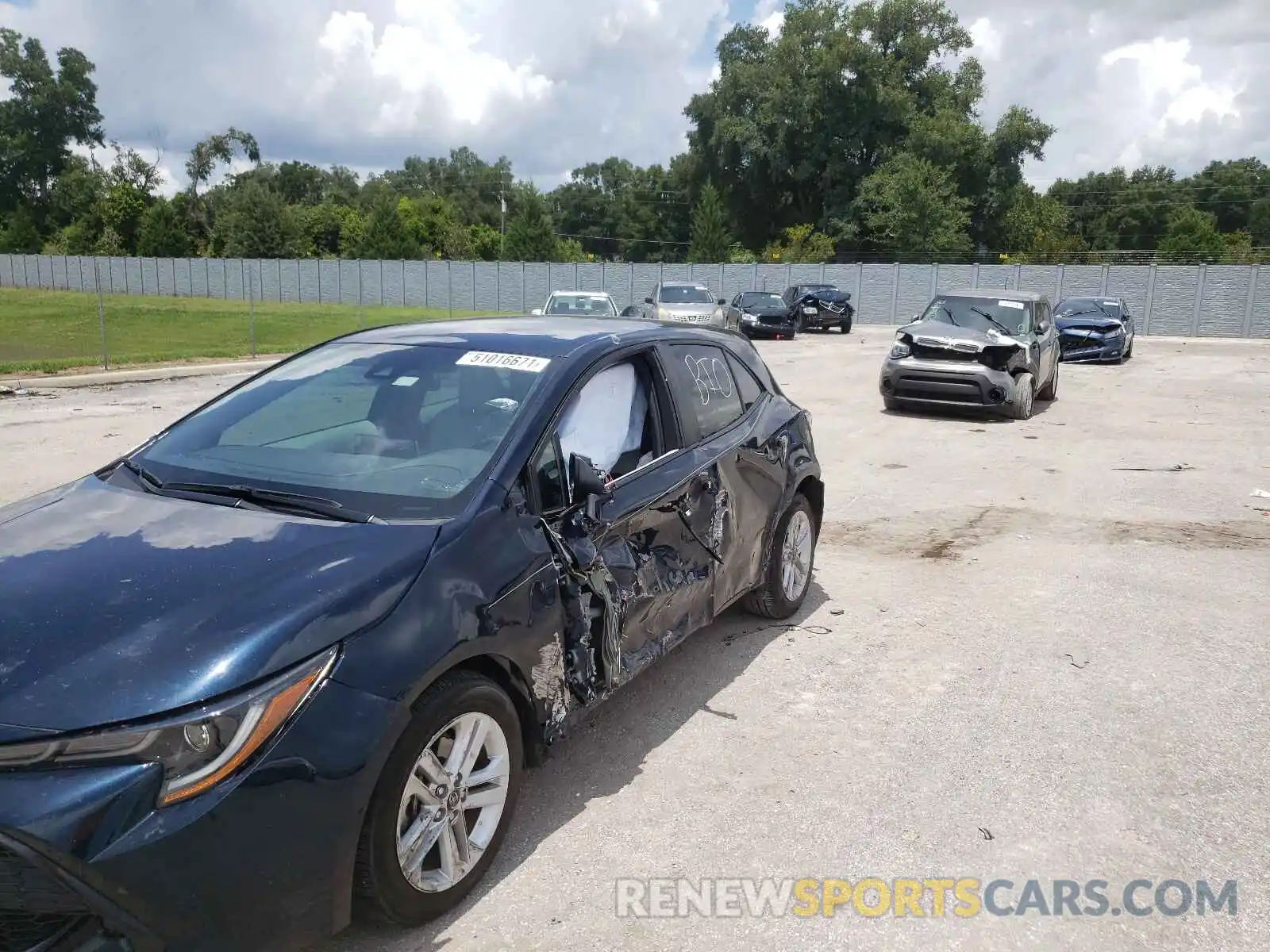 9 Photograph of a damaged car JTNK4RBE2K3049997 TOYOTA COROLLA 2019