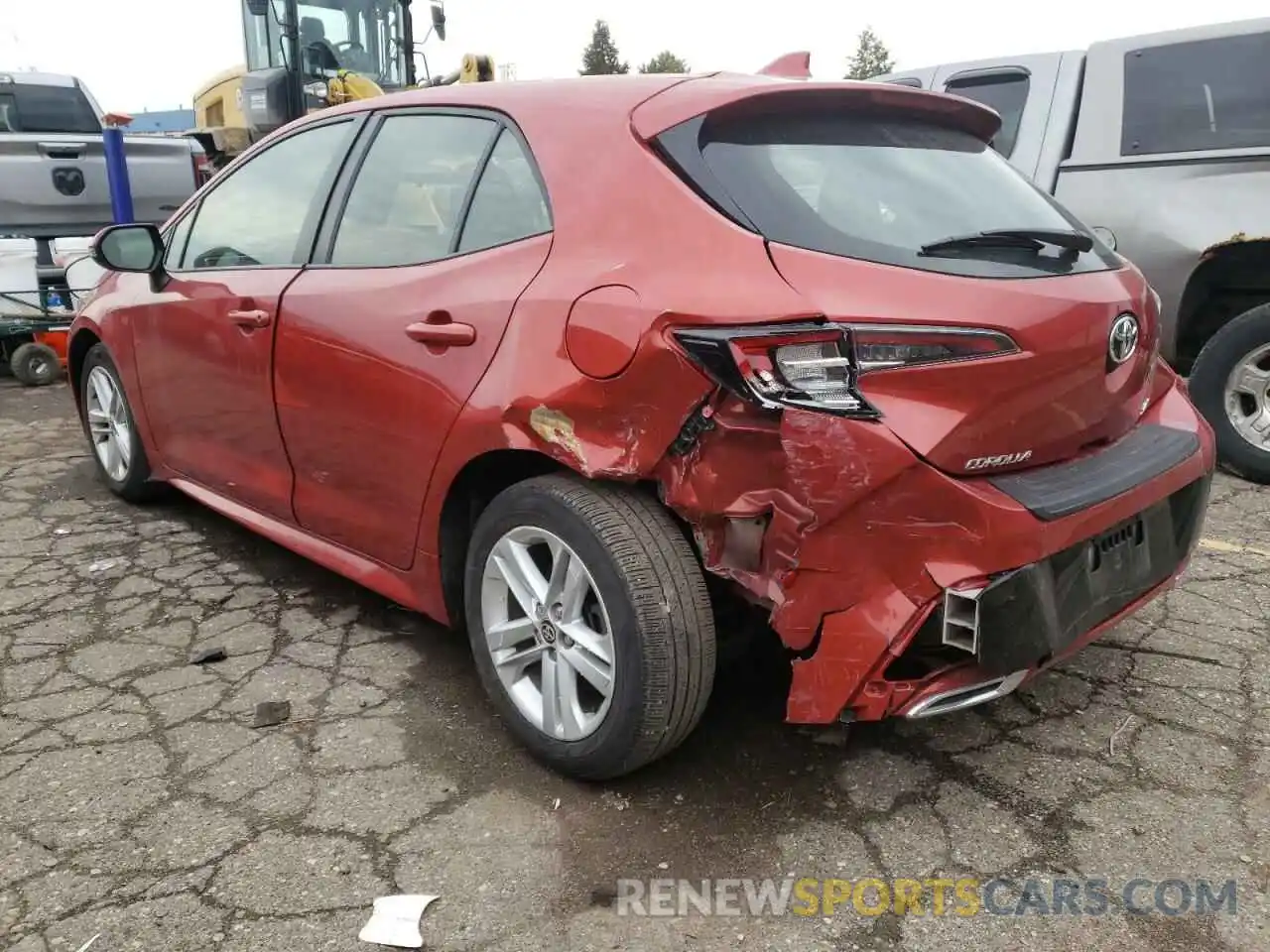 3 Photograph of a damaged car JTNK4RBE2K3051538 TOYOTA COROLLA 2019