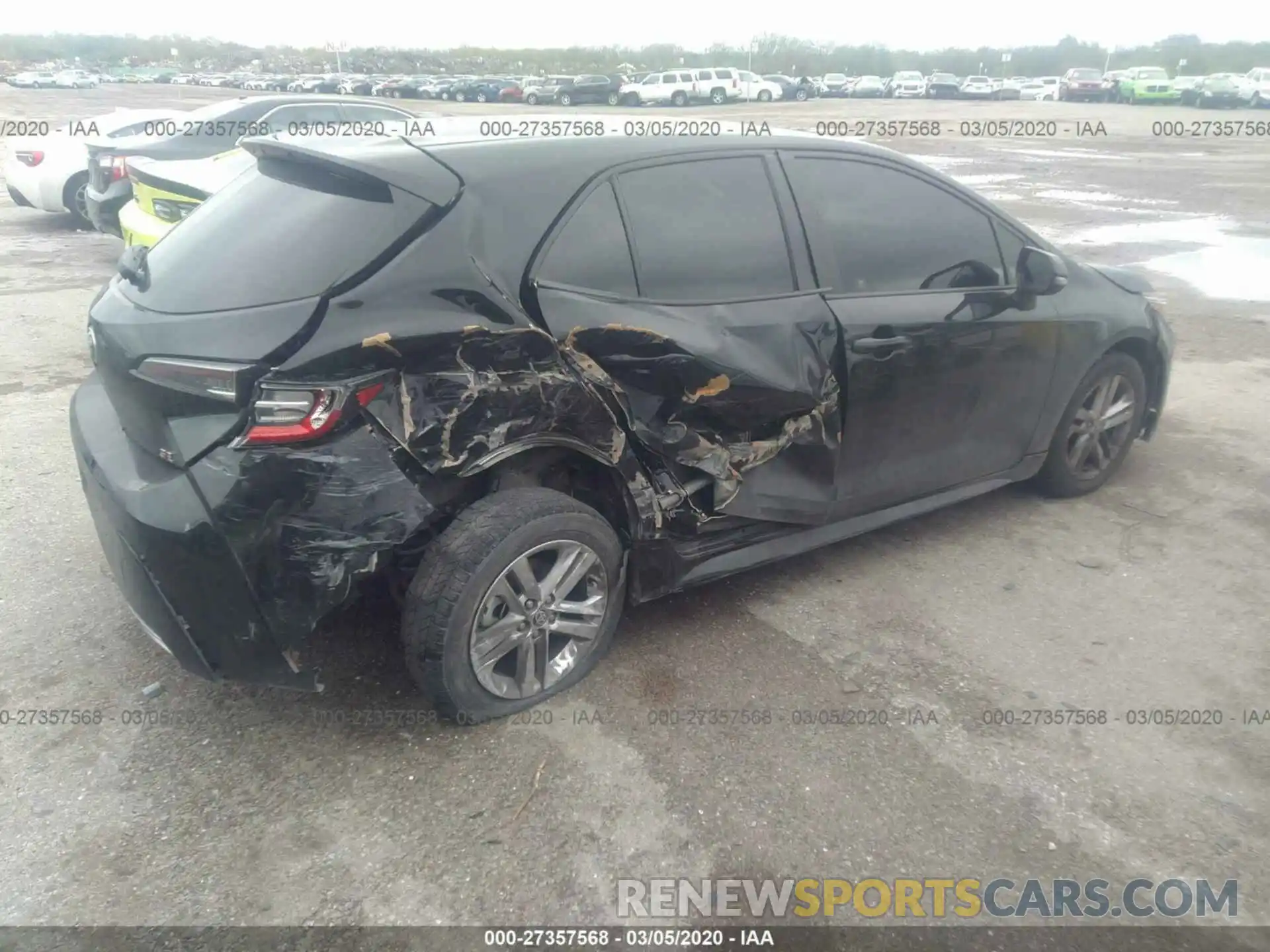 4 Photograph of a damaged car JTNK4RBE2K3051636 TOYOTA COROLLA 2019