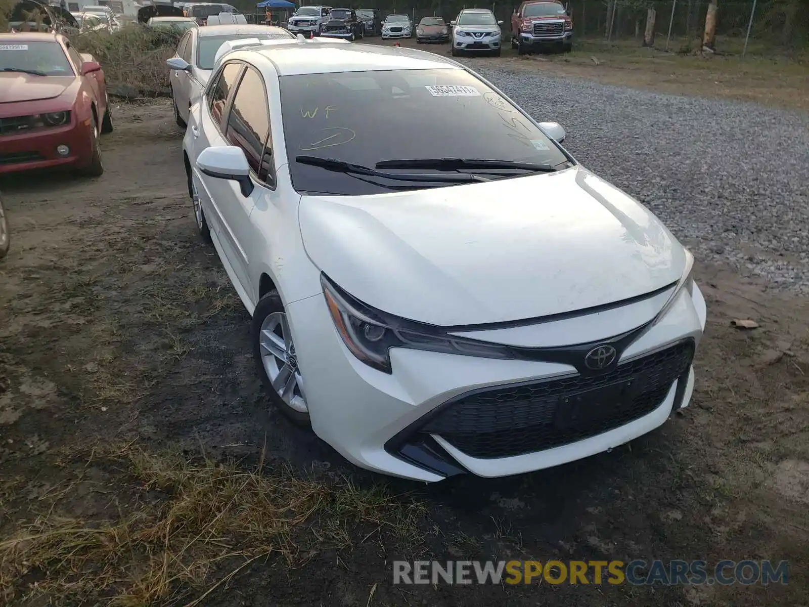 1 Photograph of a damaged car JTNK4RBE2K3053080 TOYOTA COROLLA 2019