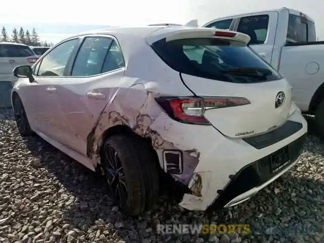 3 Photograph of a damaged car JTNK4RBE2K3053824 TOYOTA COROLLA 2019