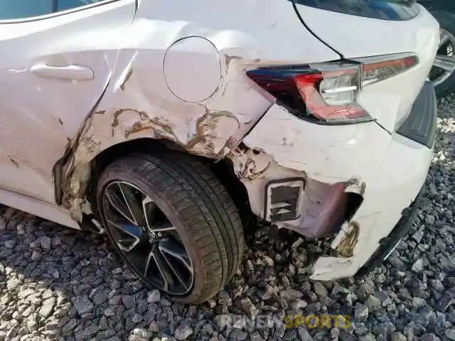 9 Photograph of a damaged car JTNK4RBE2K3053824 TOYOTA COROLLA 2019