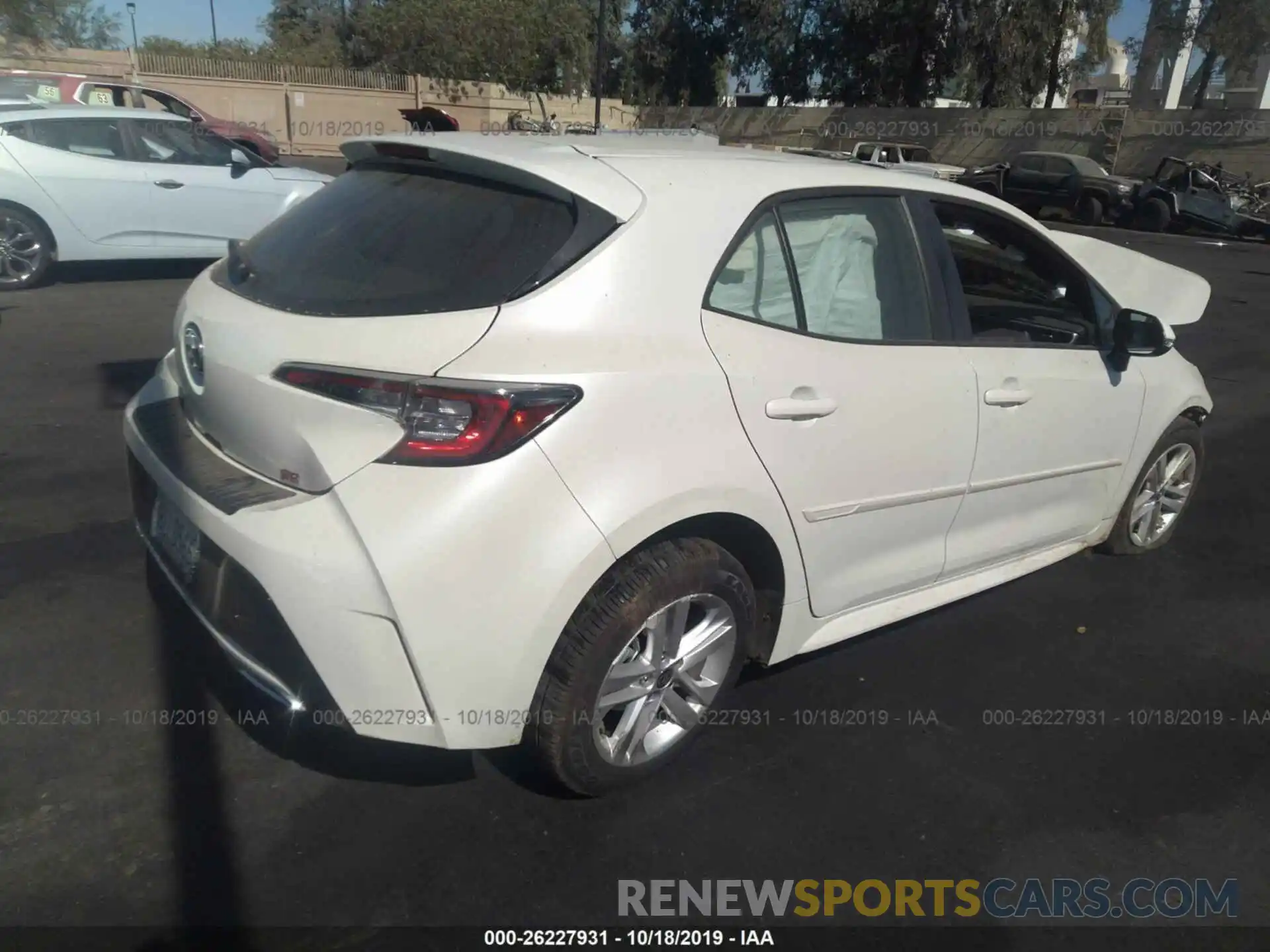 4 Photograph of a damaged car JTNK4RBE2K3055783 TOYOTA COROLLA 2019