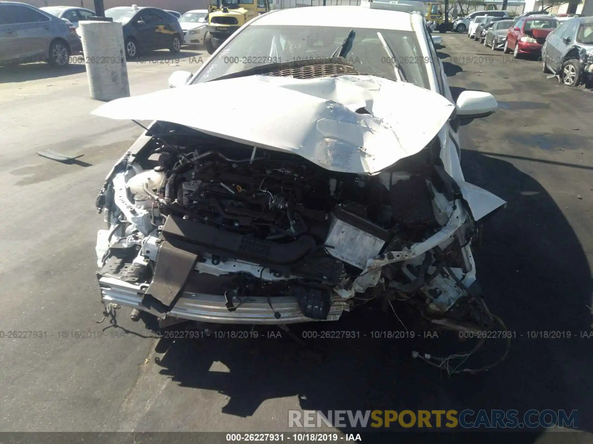 6 Photograph of a damaged car JTNK4RBE2K3055783 TOYOTA COROLLA 2019