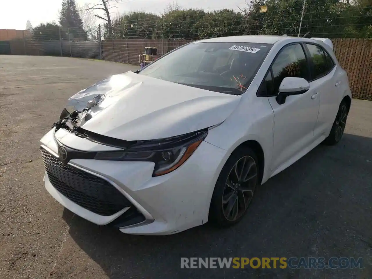 2 Photograph of a damaged car JTNK4RBE2K3056173 TOYOTA COROLLA 2019