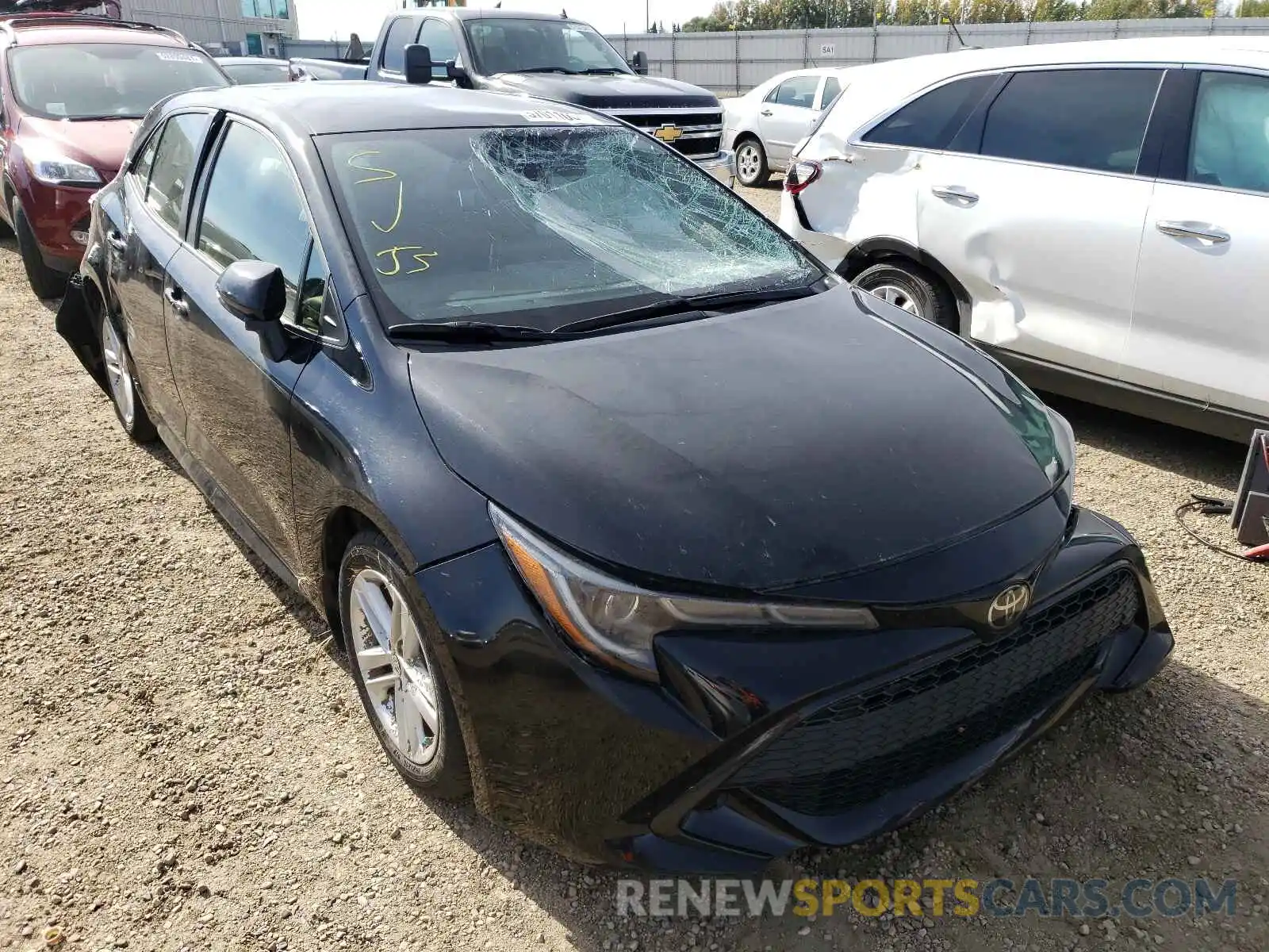 1 Photograph of a damaged car JTNK4RBE2K3057551 TOYOTA COROLLA 2019