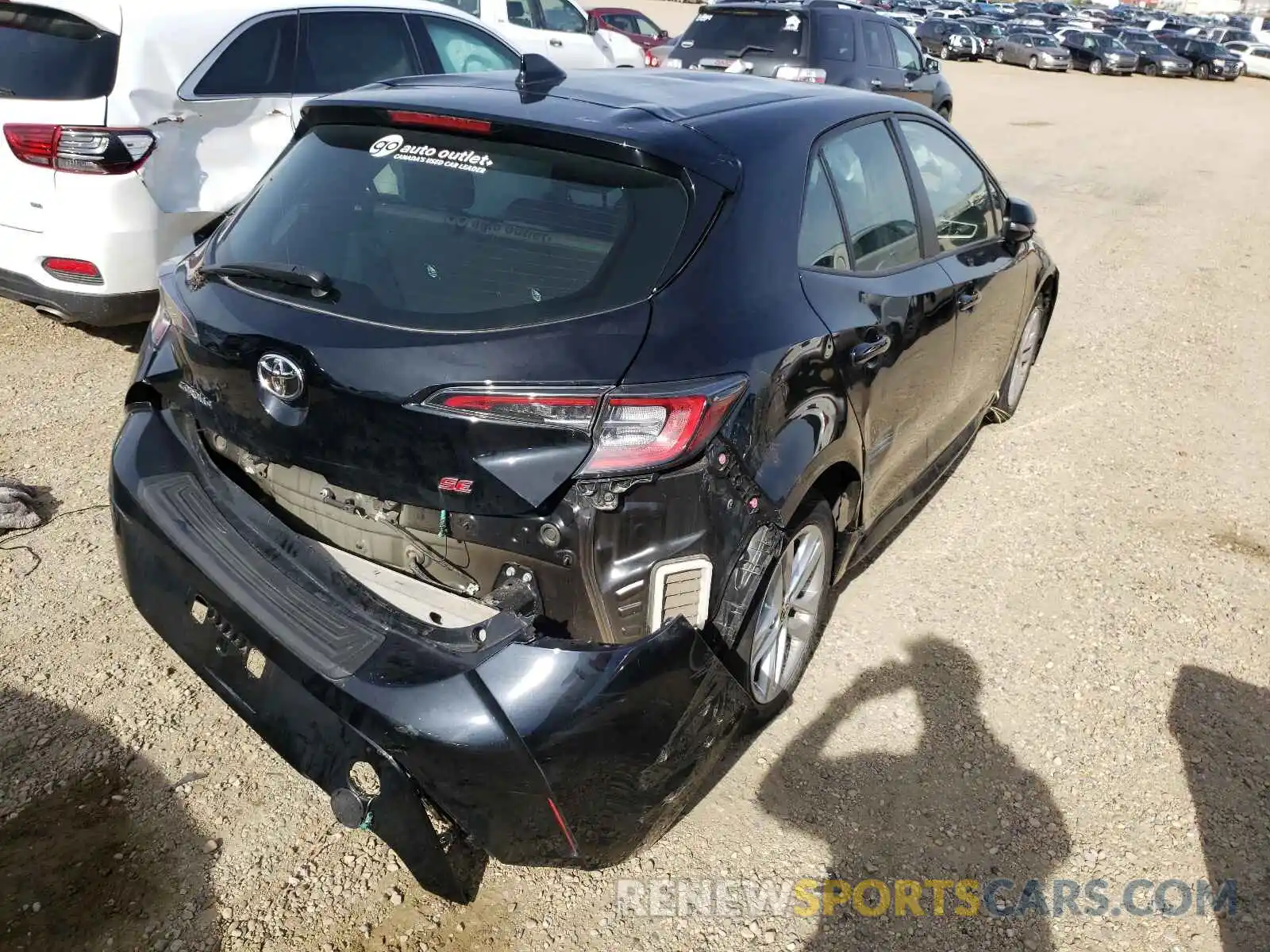 4 Photograph of a damaged car JTNK4RBE2K3057551 TOYOTA COROLLA 2019