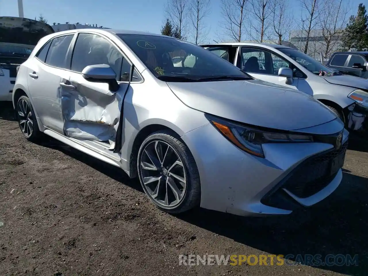 1 Photograph of a damaged car JTNK4RBE2K3057632 TOYOTA COROLLA 2019