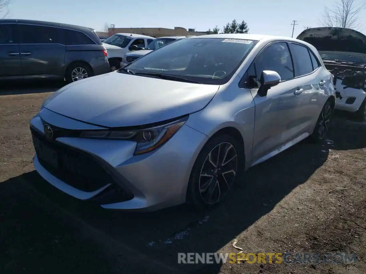 2 Photograph of a damaged car JTNK4RBE2K3057632 TOYOTA COROLLA 2019