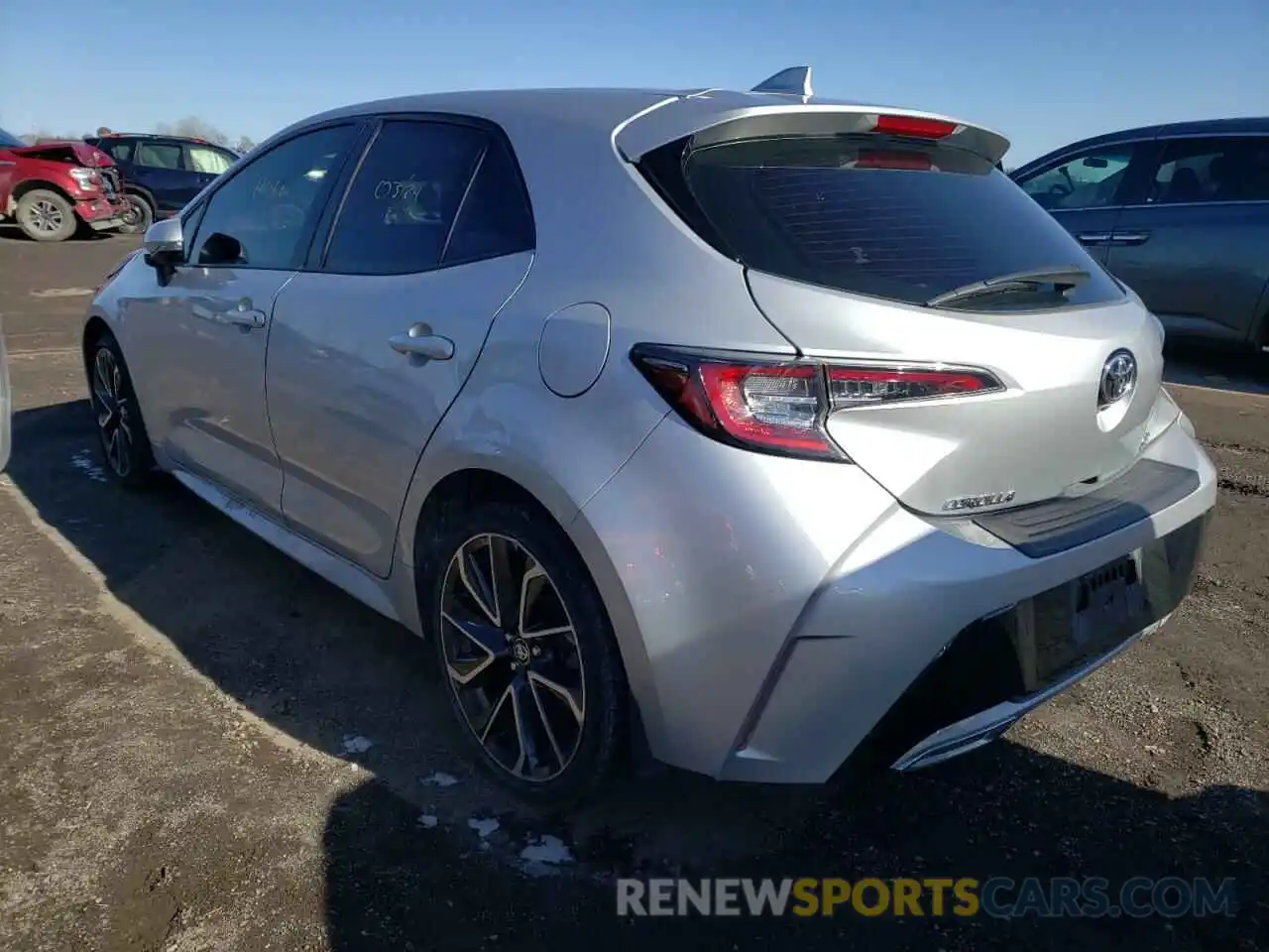 3 Photograph of a damaged car JTNK4RBE2K3057632 TOYOTA COROLLA 2019