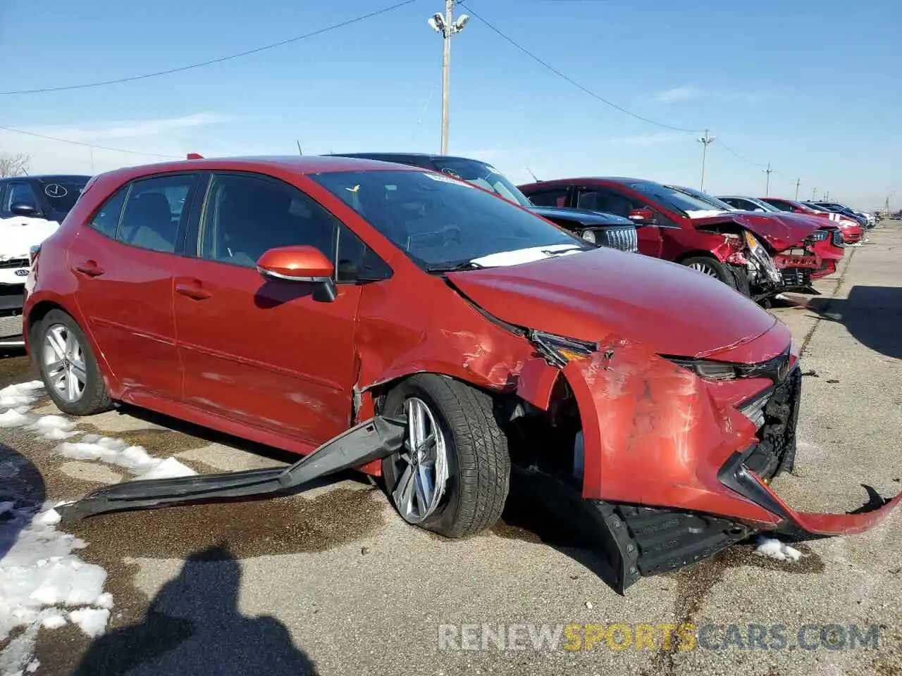 4 Photograph of a damaged car JTNK4RBE2K3058327 TOYOTA COROLLA 2019