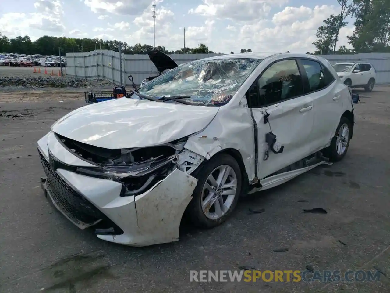 2 Photograph of a damaged car JTNK4RBE2K3058604 TOYOTA COROLLA 2019