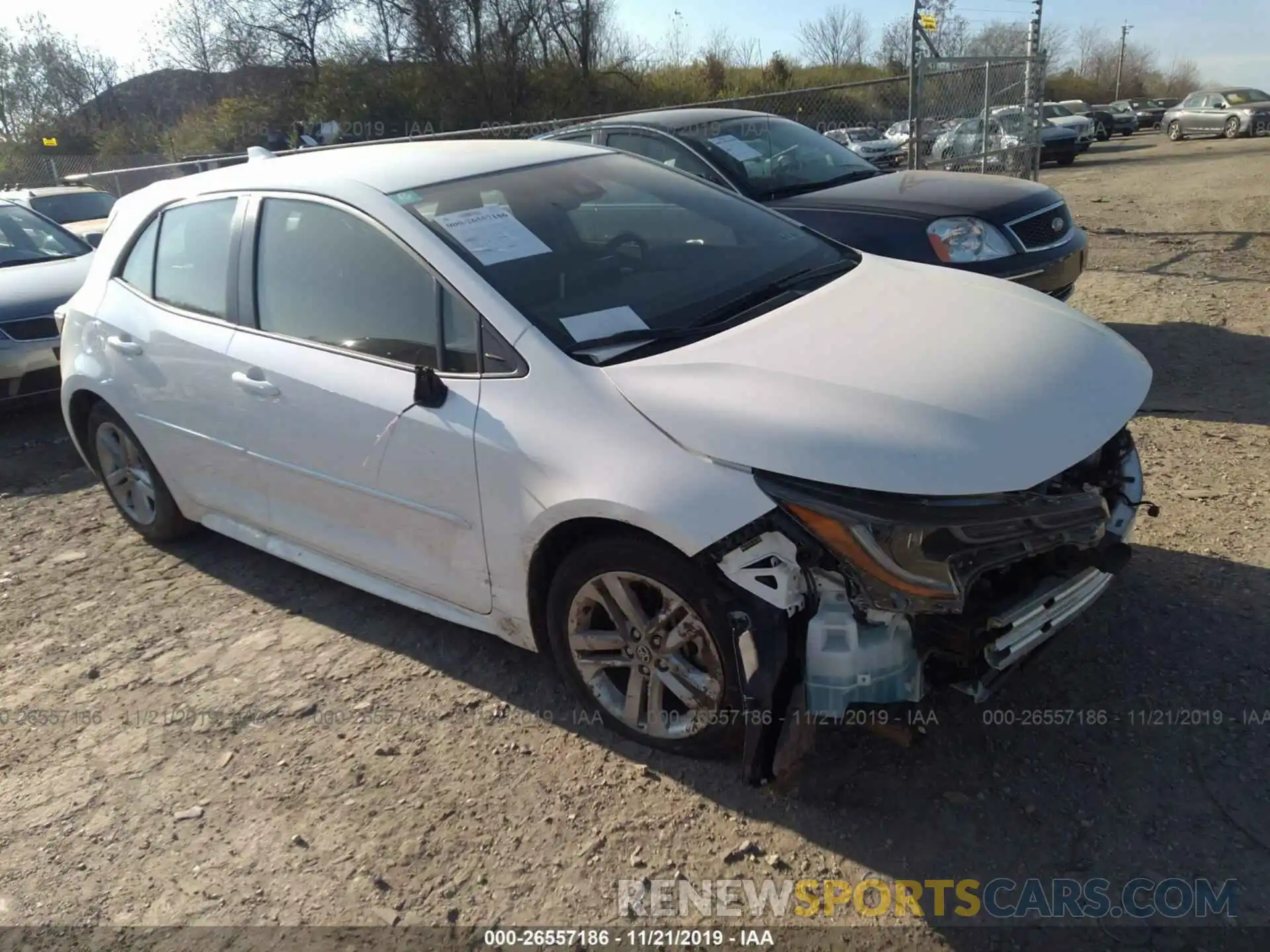 1 Photograph of a damaged car JTNK4RBE2K3058800 TOYOTA COROLLA 2019