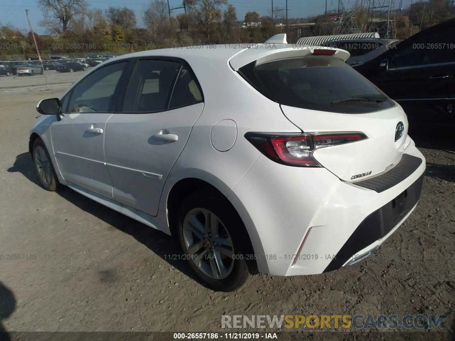 3 Photograph of a damaged car JTNK4RBE2K3058800 TOYOTA COROLLA 2019