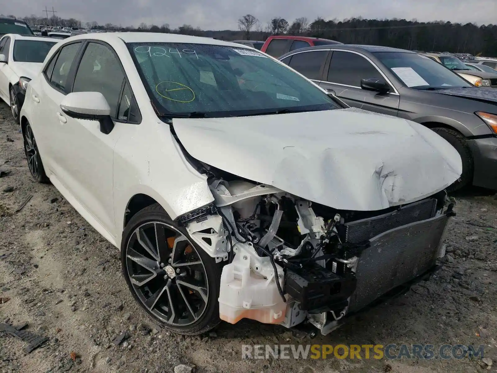 1 Photograph of a damaged car JTNK4RBE2K3059249 TOYOTA COROLLA 2019