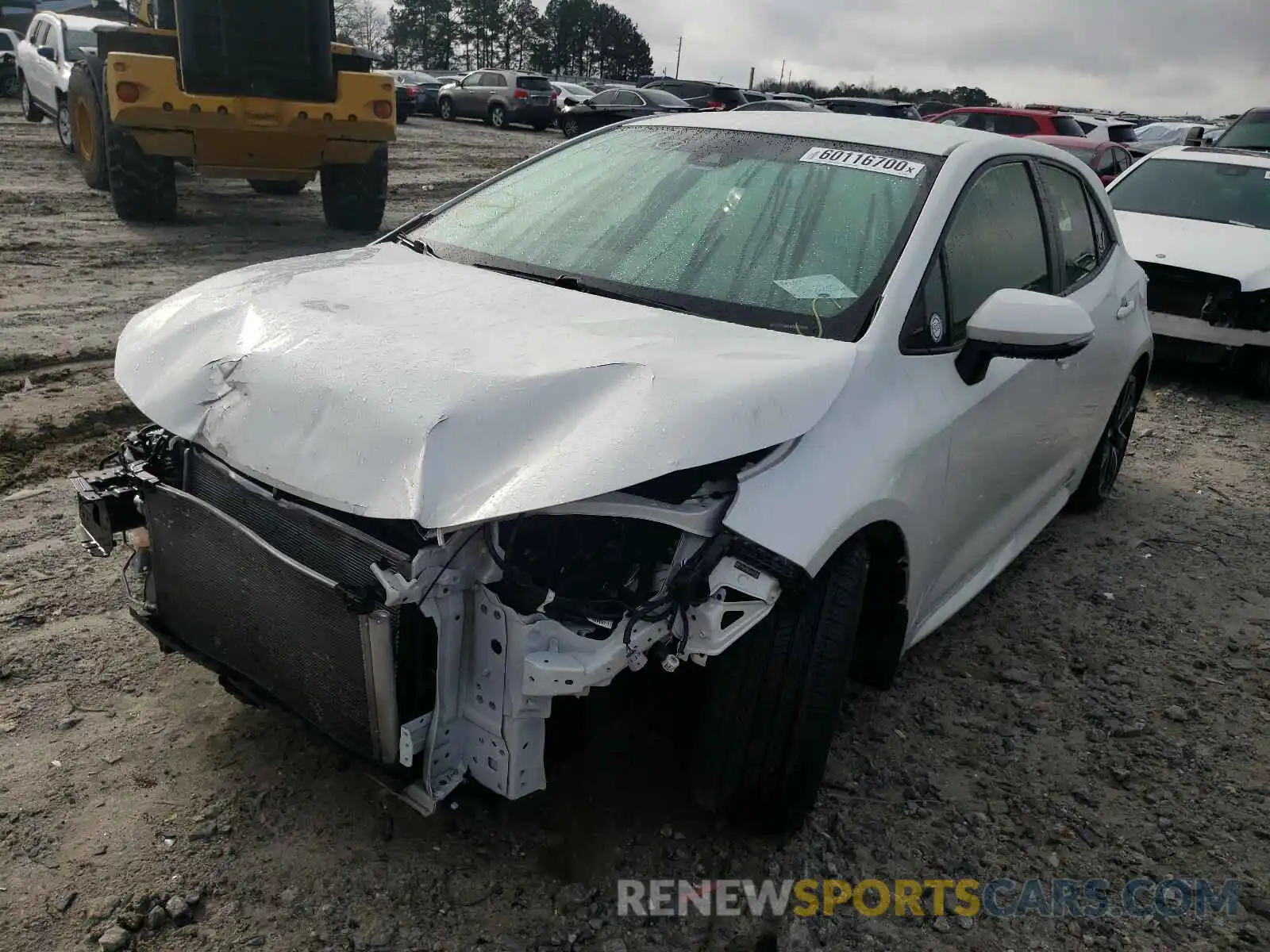 2 Photograph of a damaged car JTNK4RBE2K3059249 TOYOTA COROLLA 2019