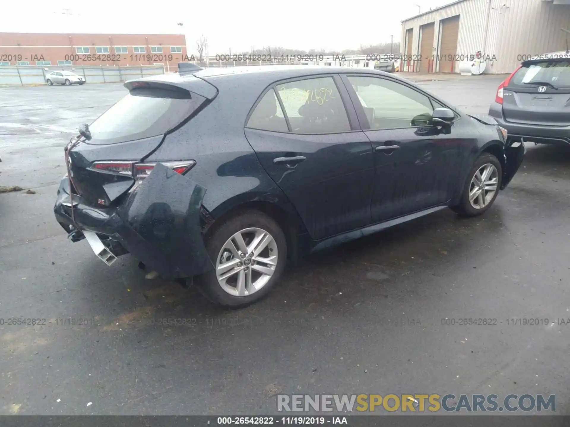 4 Photograph of a damaged car JTNK4RBE2K3060742 TOYOTA COROLLA 2019