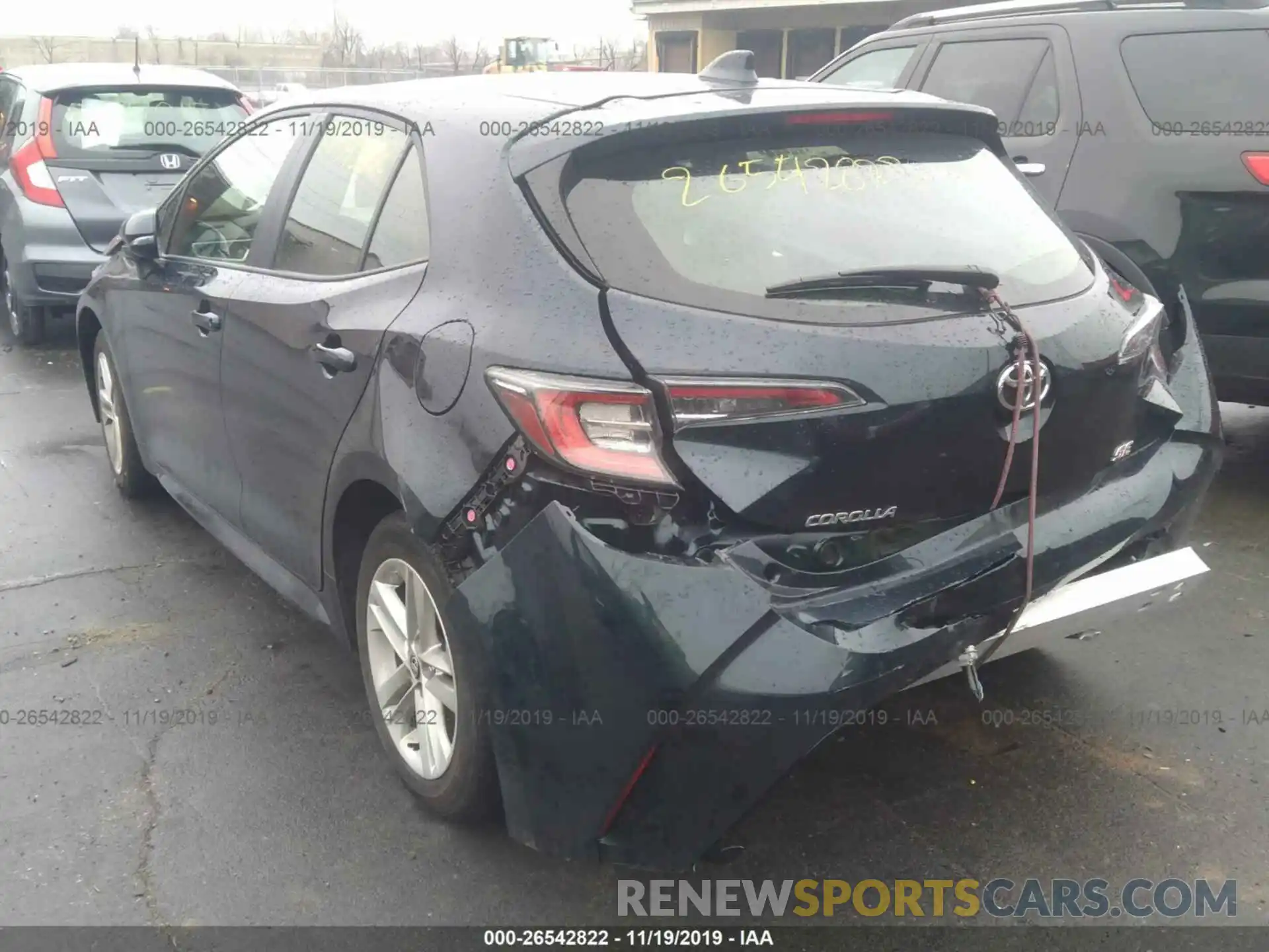 6 Photograph of a damaged car JTNK4RBE2K3060742 TOYOTA COROLLA 2019