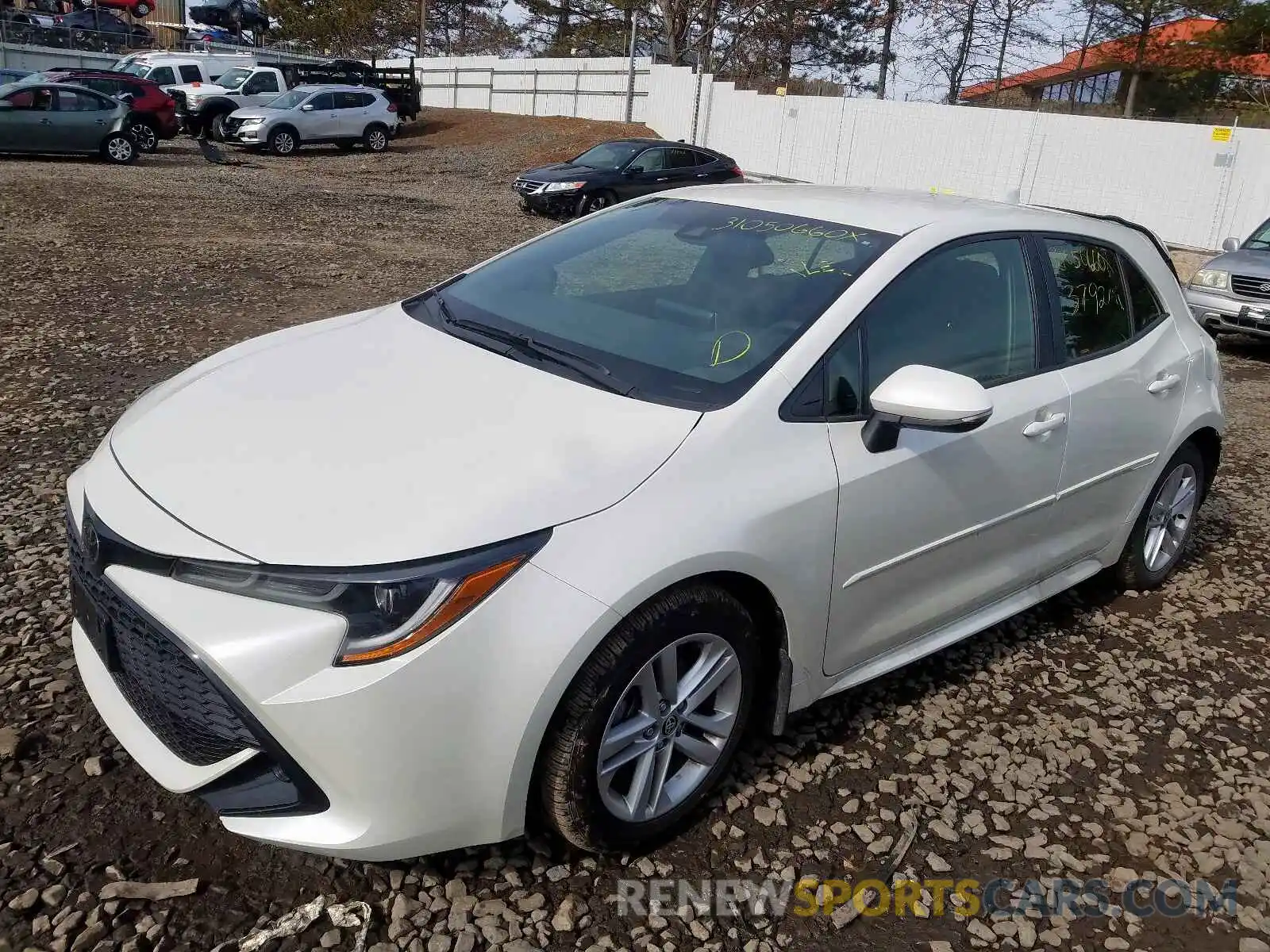 2 Photograph of a damaged car JTNK4RBE2K3060773 TOYOTA COROLLA 2019