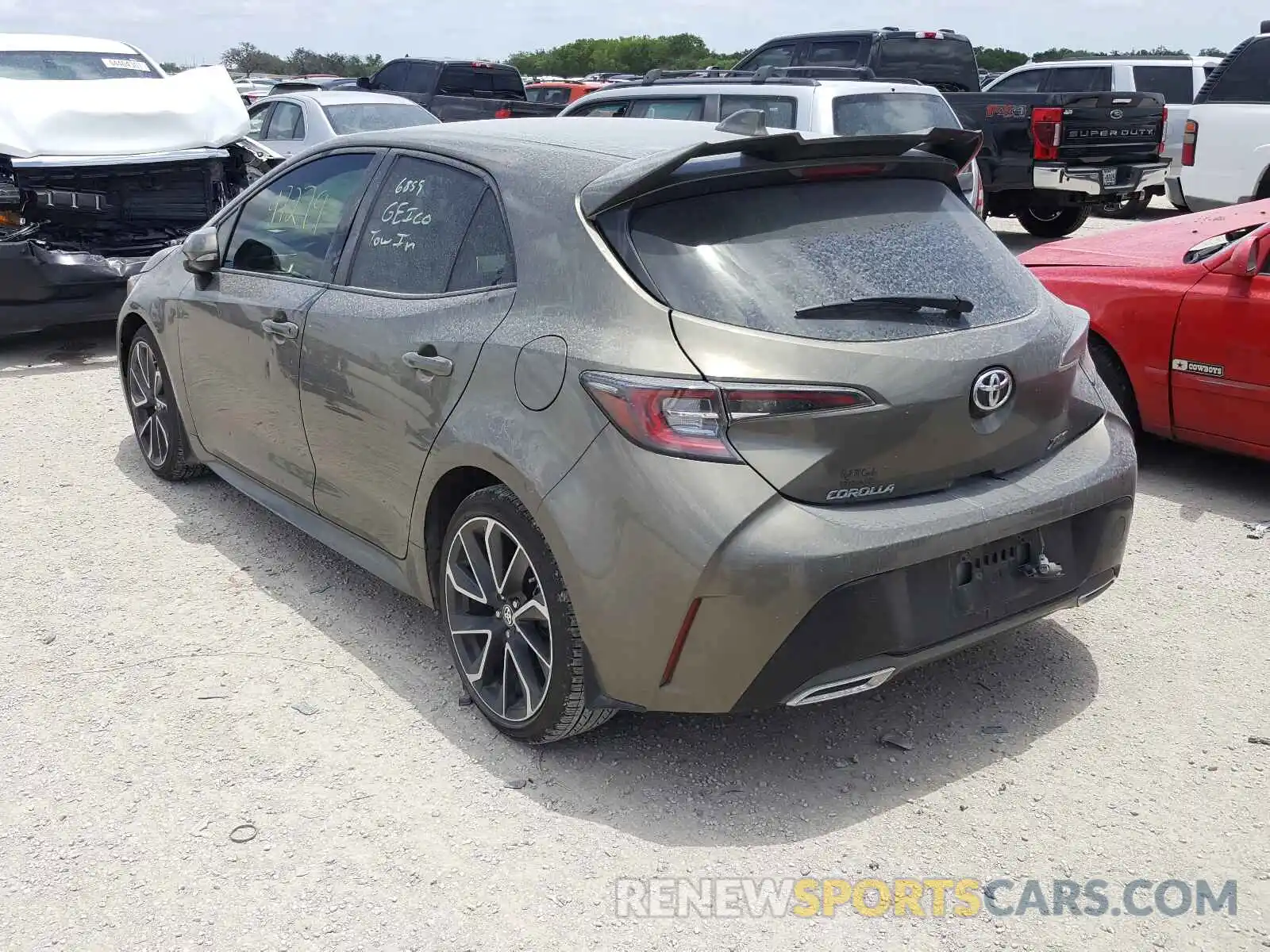 3 Photograph of a damaged car JTNK4RBE2K3061311 TOYOTA COROLLA 2019