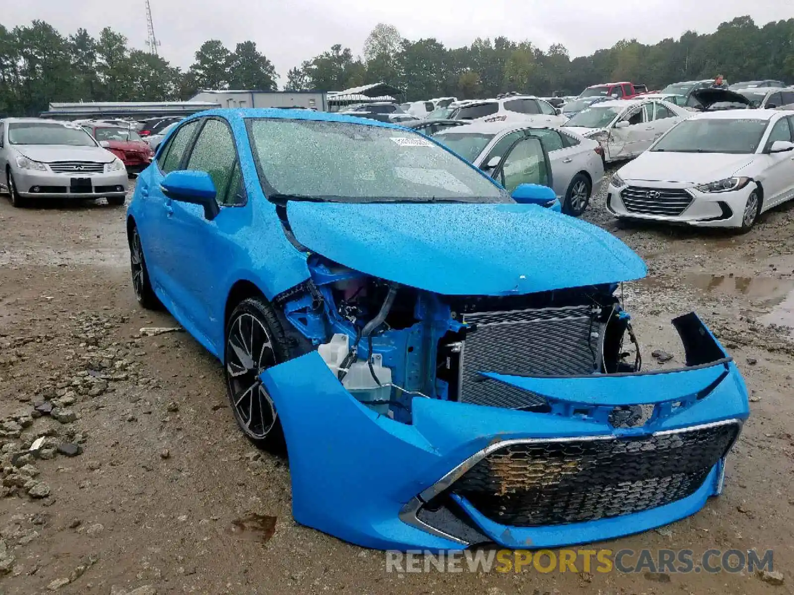 1 Photograph of a damaged car JTNK4RBE2K3062801 TOYOTA COROLLA 2019