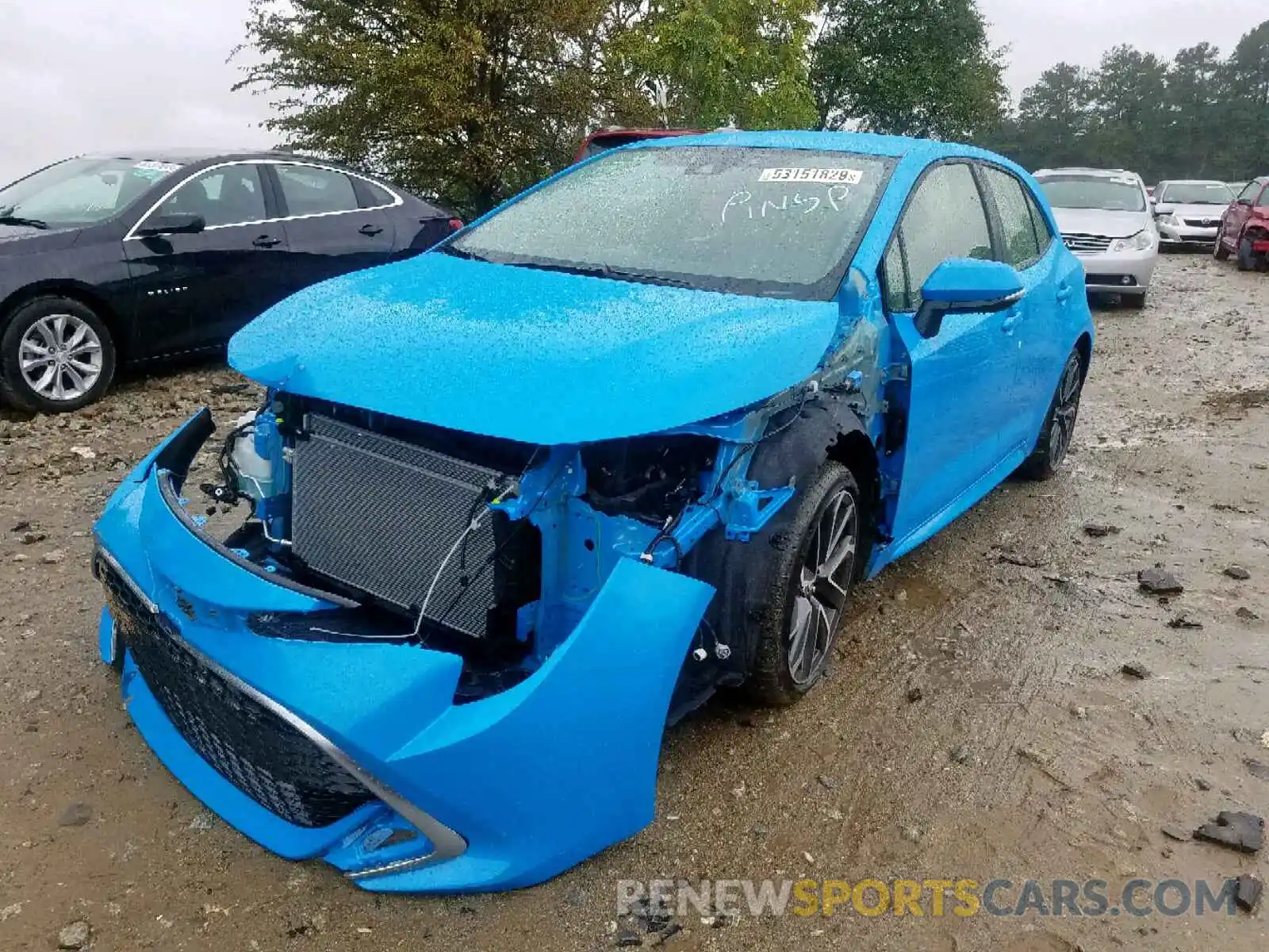 2 Photograph of a damaged car JTNK4RBE2K3062801 TOYOTA COROLLA 2019