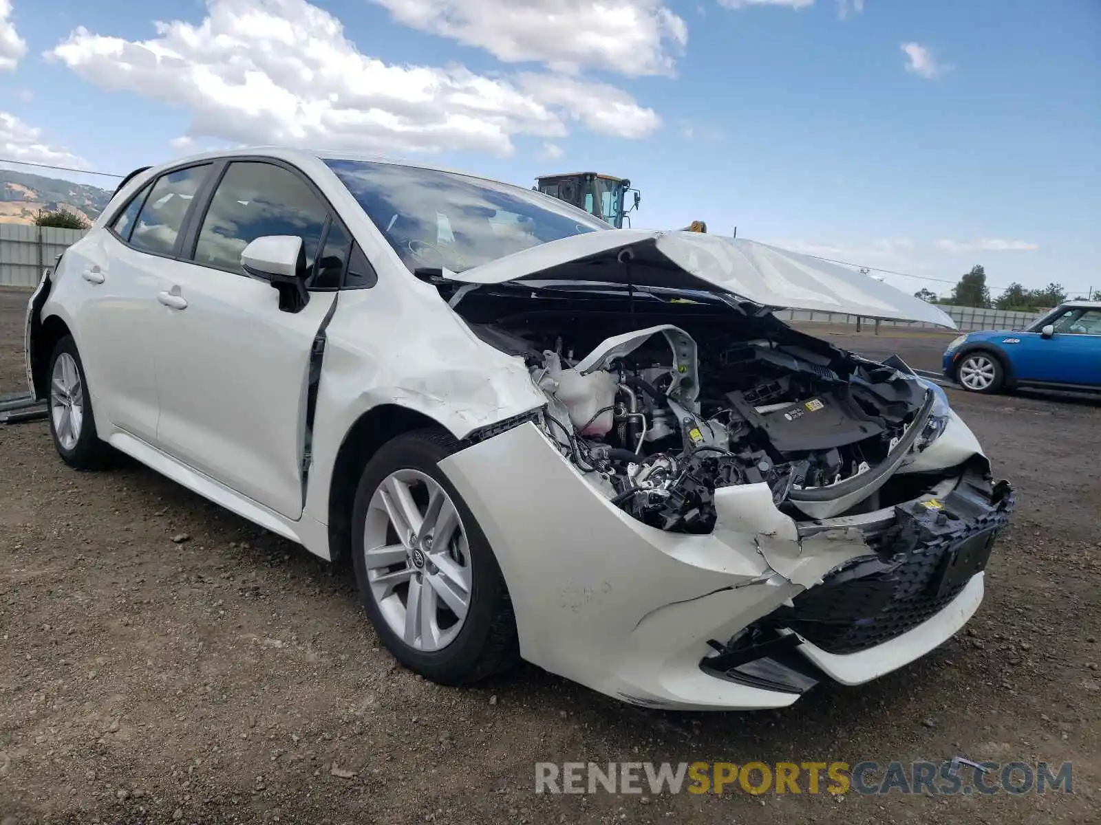 1 Photograph of a damaged car JTNK4RBE2K3064015 TOYOTA COROLLA 2019