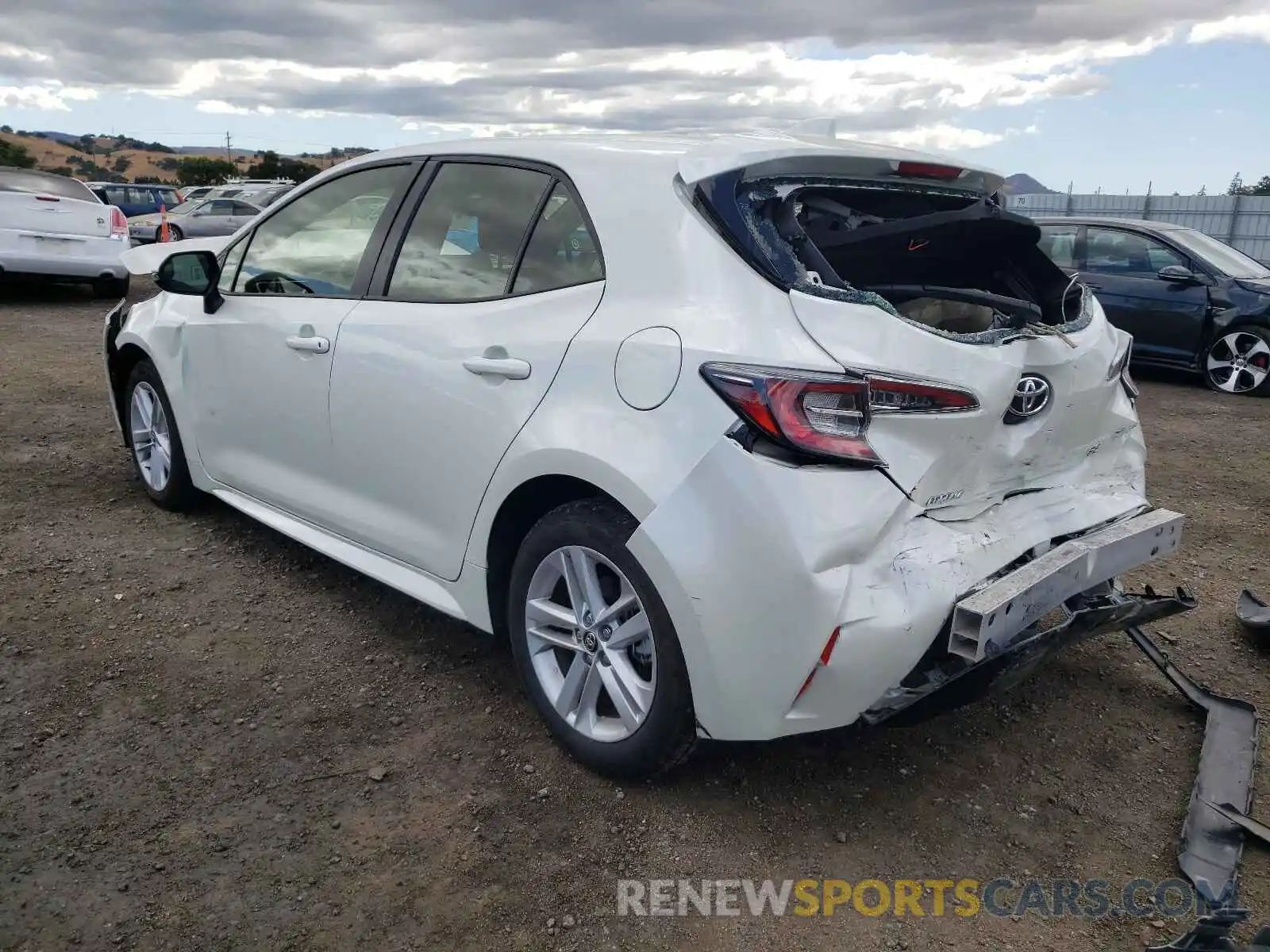 3 Photograph of a damaged car JTNK4RBE2K3064015 TOYOTA COROLLA 2019