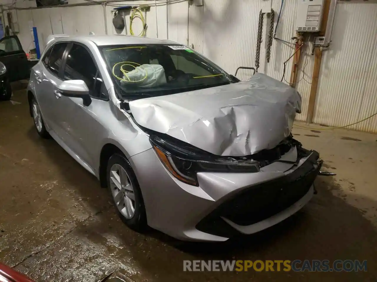 1 Photograph of a damaged car JTNK4RBE2K3064595 TOYOTA COROLLA 2019