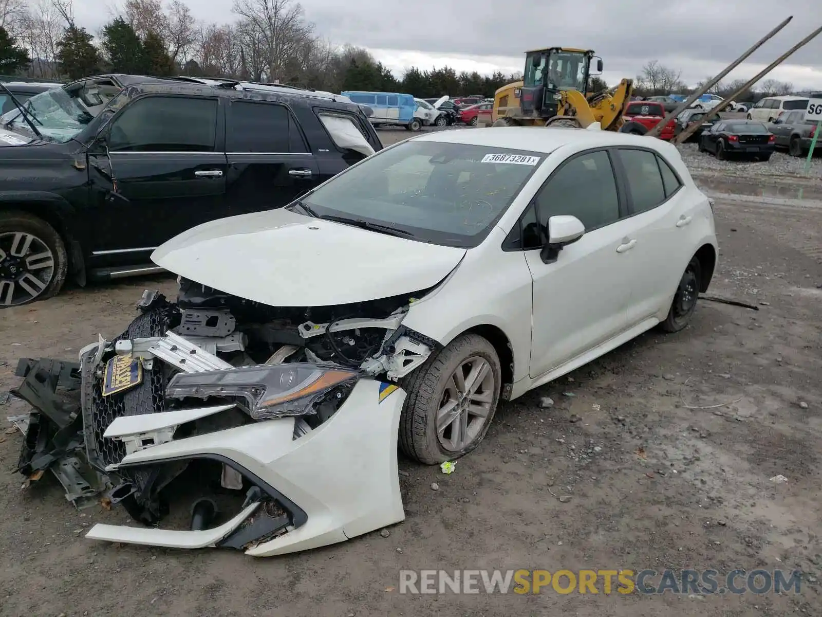 2 Photograph of a damaged car JTNK4RBE2K3065679 TOYOTA COROLLA 2019