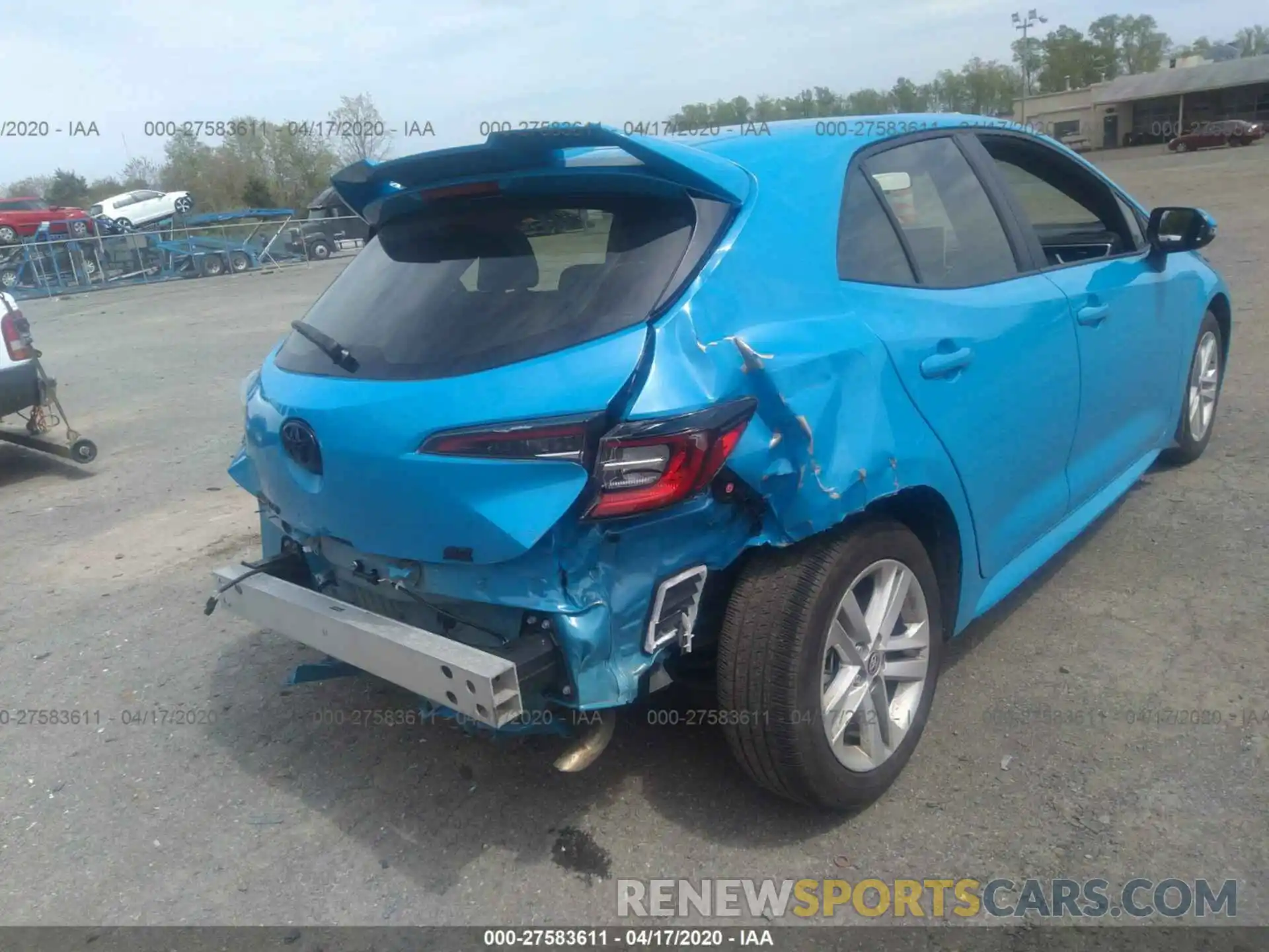 6 Photograph of a damaged car JTNK4RBE2K3067979 TOYOTA COROLLA 2019