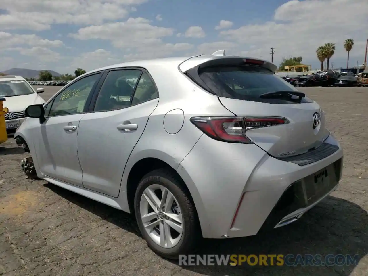 3 Photograph of a damaged car JTNK4RBE2K3068470 TOYOTA COROLLA 2019