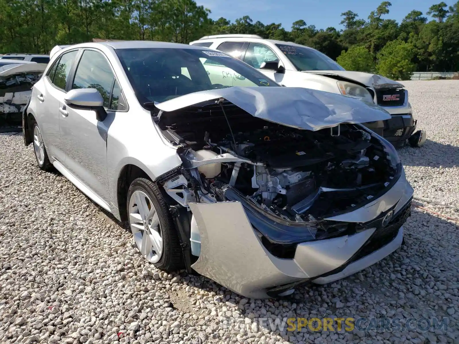 1 Photograph of a damaged car JTNK4RBE2K3073135 TOYOTA COROLLA 2019