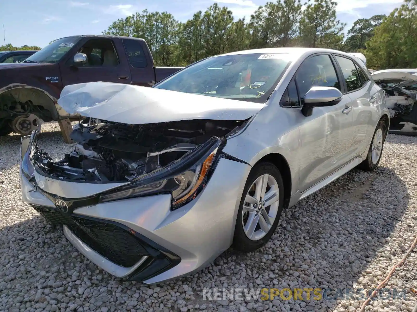 2 Photograph of a damaged car JTNK4RBE2K3073135 TOYOTA COROLLA 2019