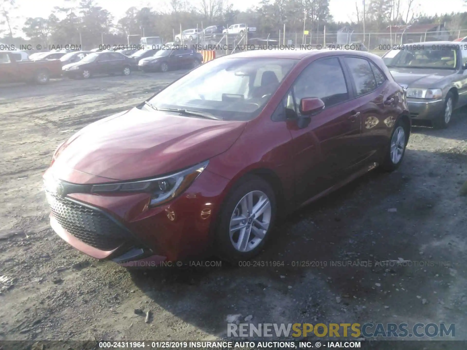 2 Photograph of a damaged car JTNK4RBE3K3000291 TOYOTA COROLLA 2019