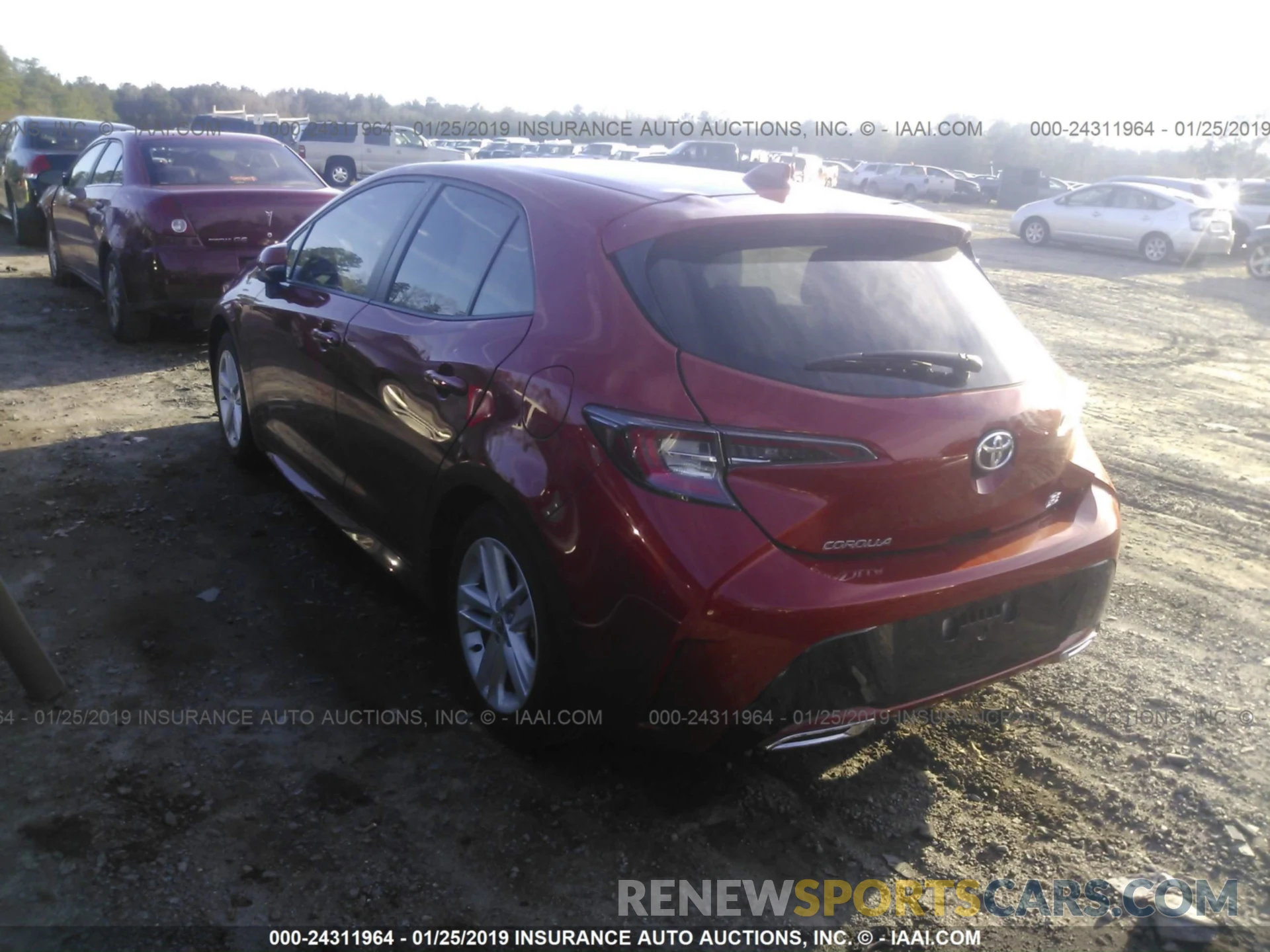 3 Photograph of a damaged car JTNK4RBE3K3000291 TOYOTA COROLLA 2019