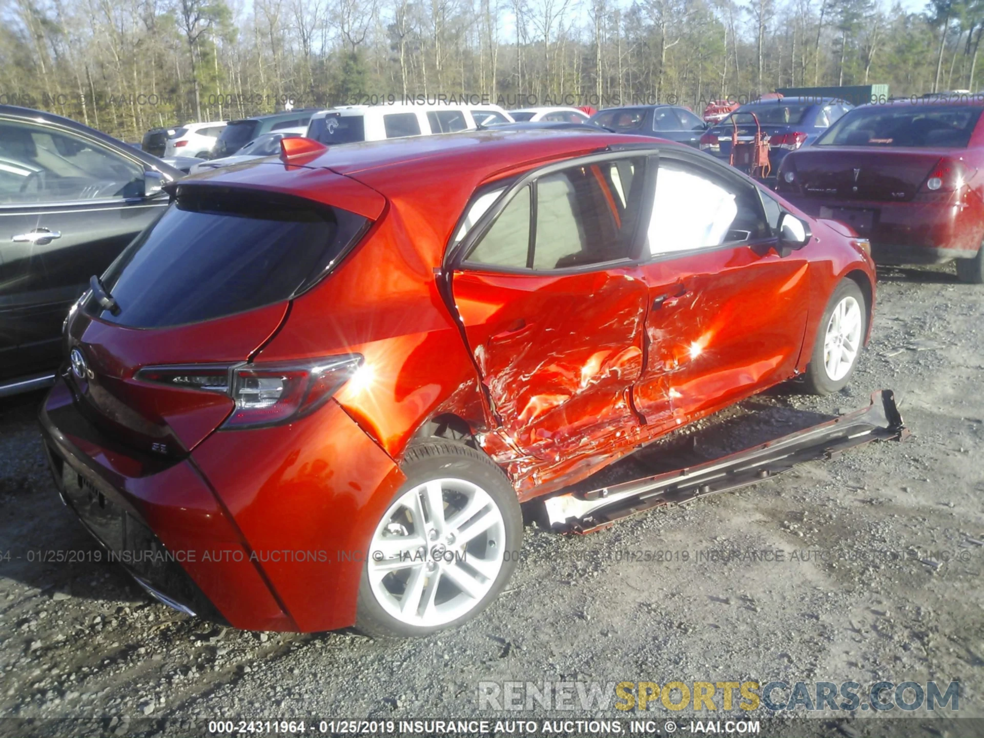 4 Photograph of a damaged car JTNK4RBE3K3000291 TOYOTA COROLLA 2019