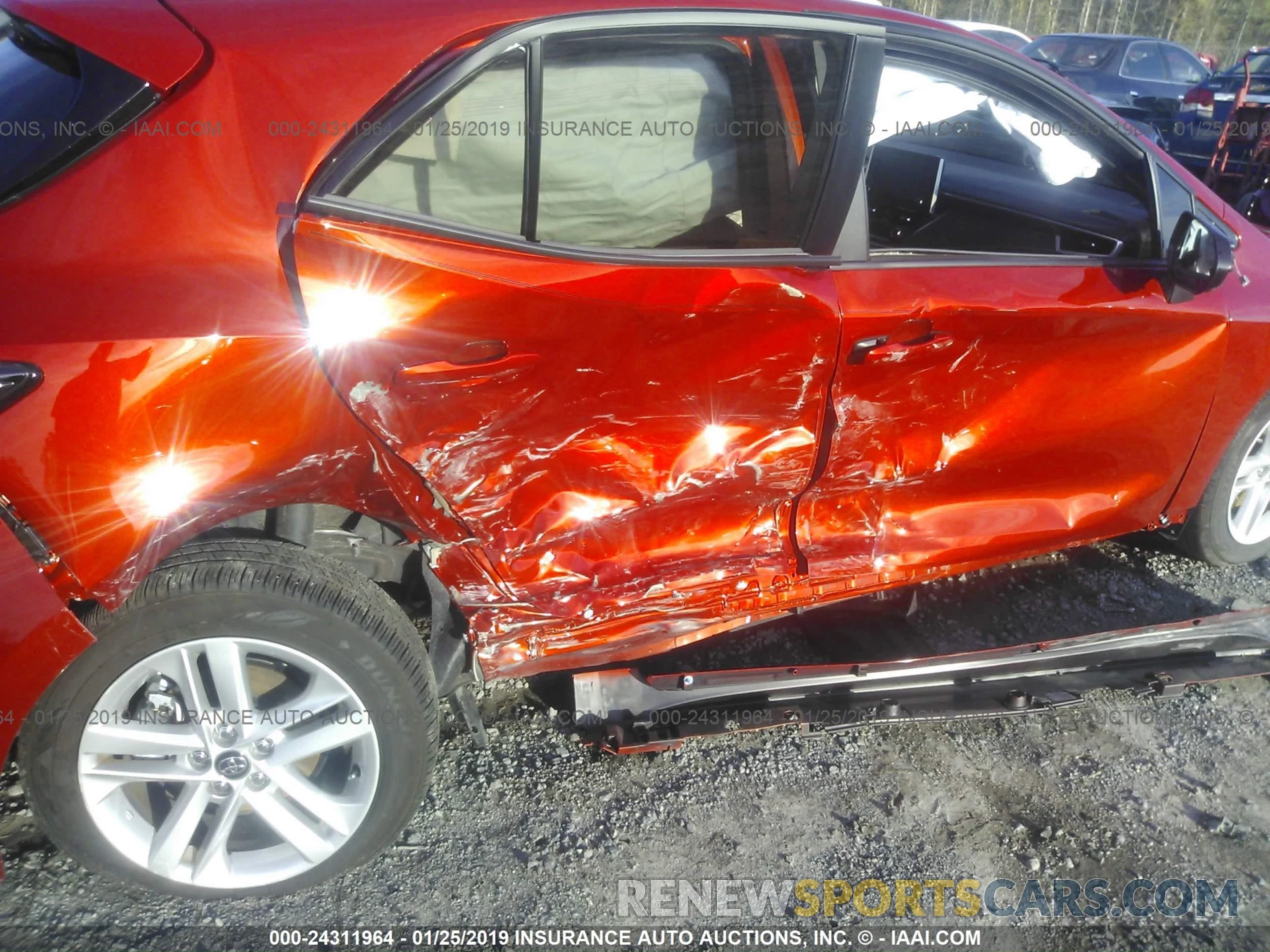 6 Photograph of a damaged car JTNK4RBE3K3000291 TOYOTA COROLLA 2019